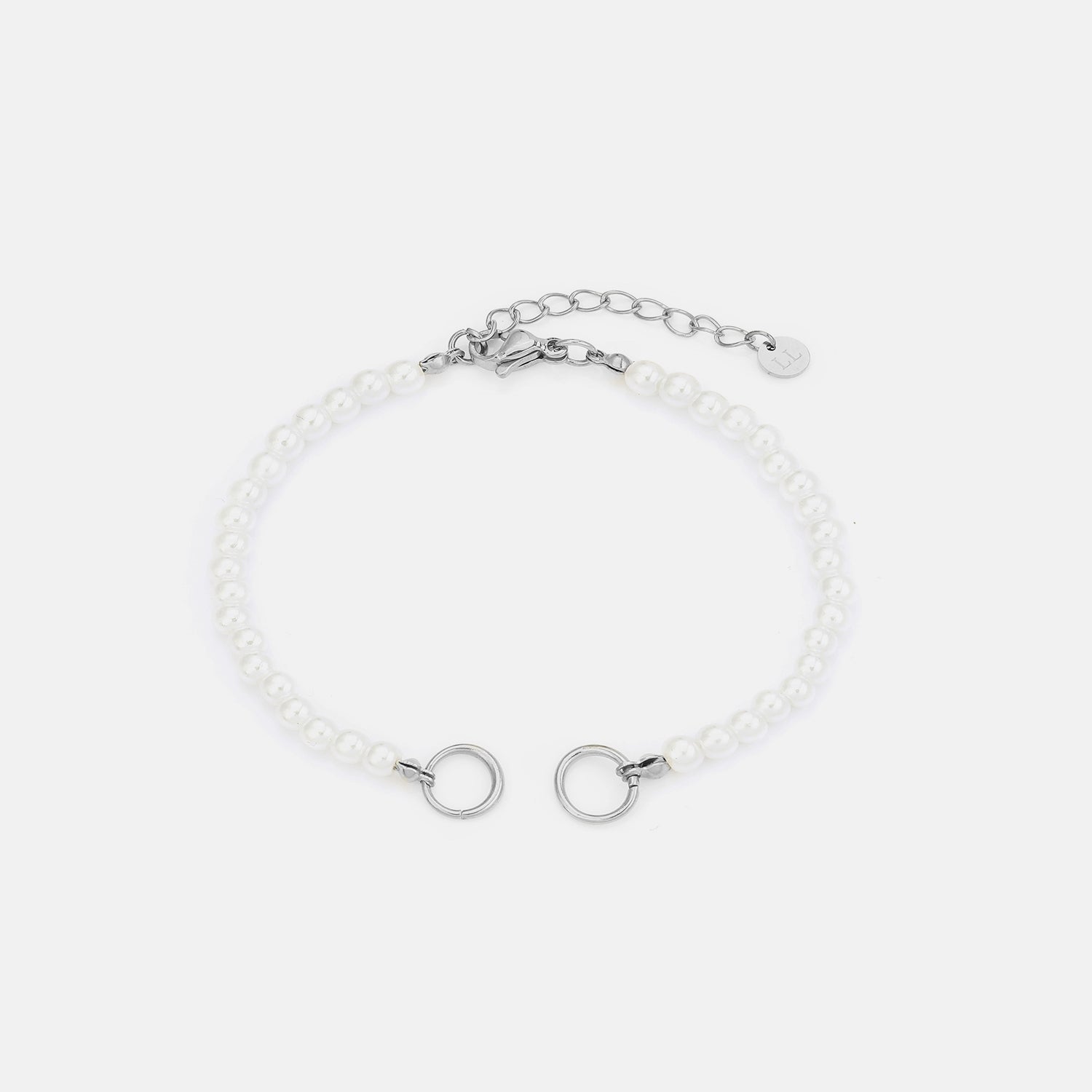 DYO Premium parel armband zilver - Desieradenconcurrent.nl