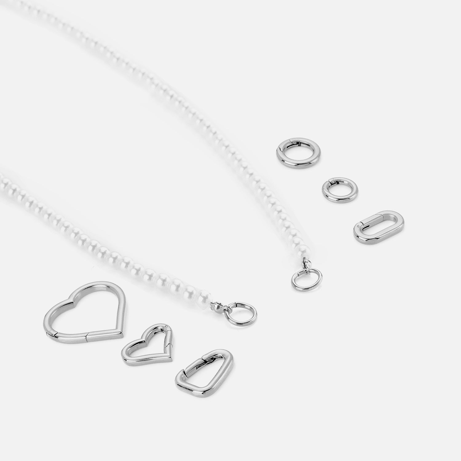 DYO premium parel ketting zilver - Desieradenconcurrent.nl