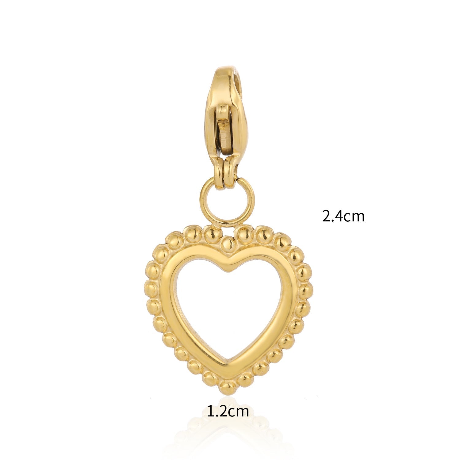 DYO ribbel hartje goud - Desieradenconcurrent.nl