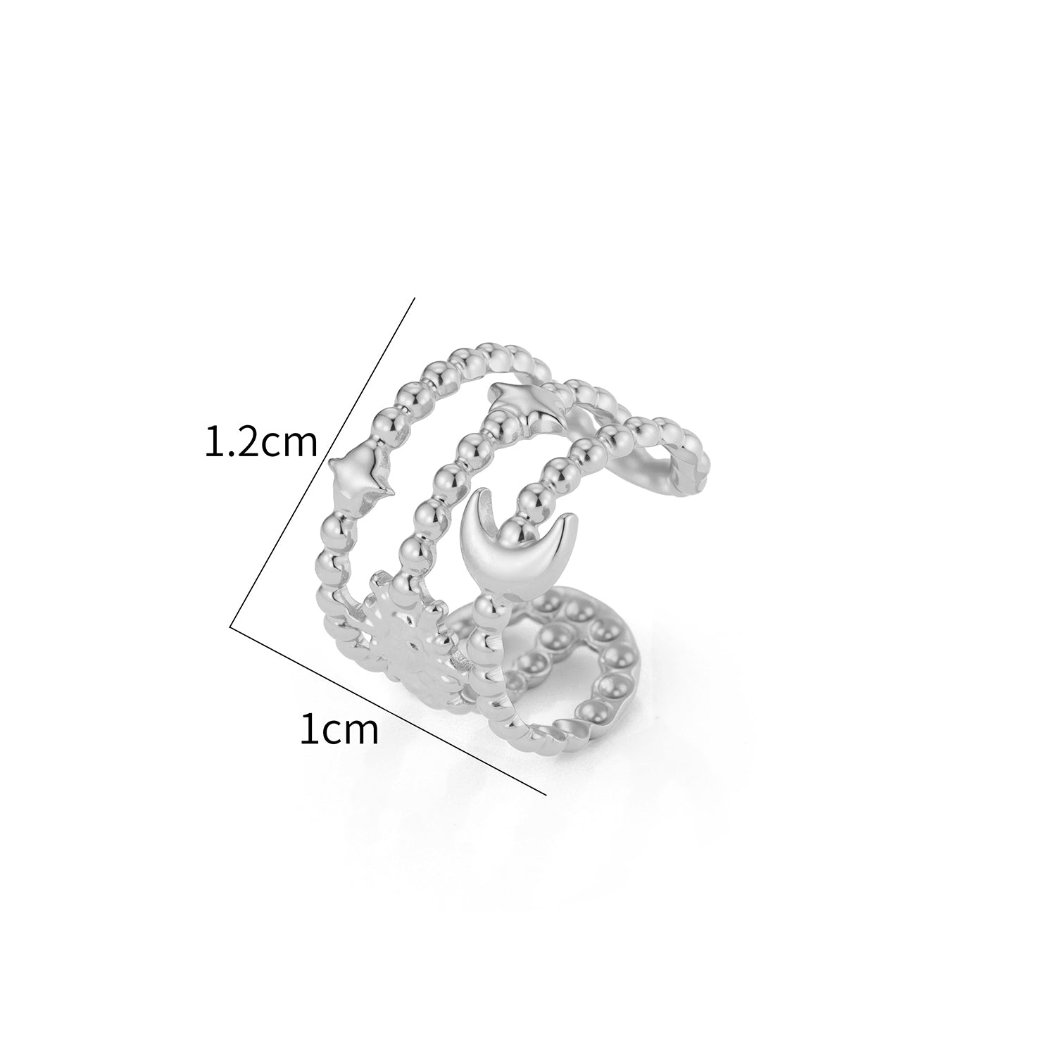Ear Cuff Cosmos zilver - Desieradenconcurrent.nl