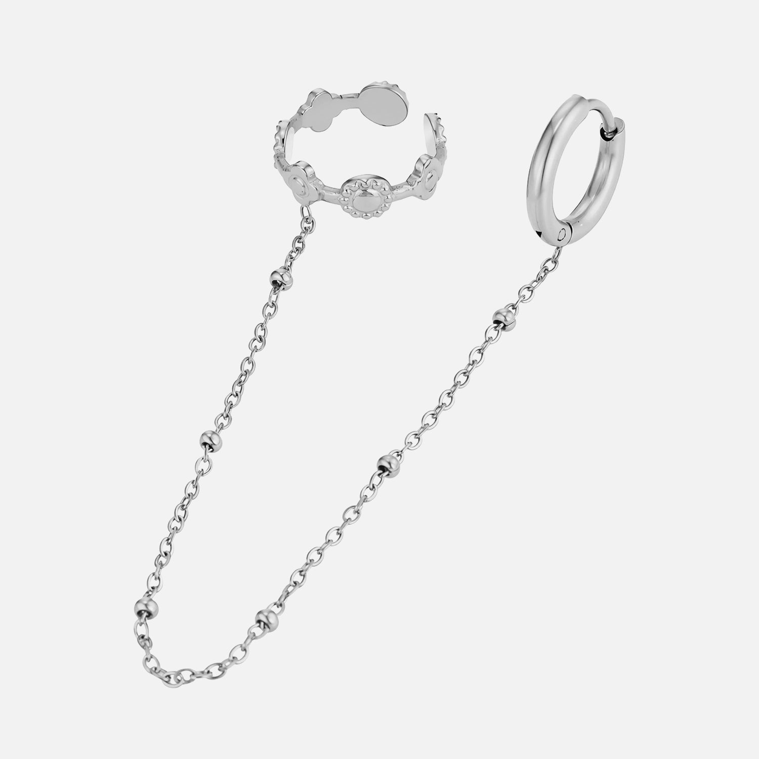 Ear cuff ketting boho zilver - Desieradenconcurrent.nl