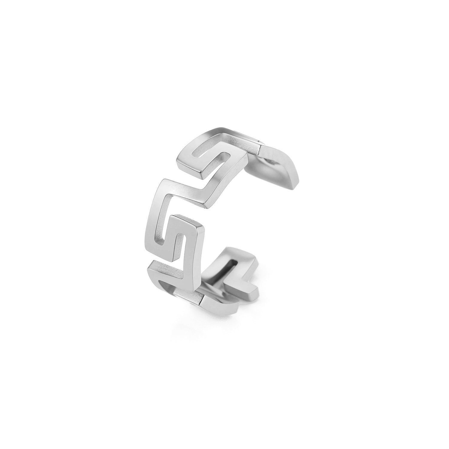 Ear cuff lux patroon zilver - Desieradenconcurrent.nl