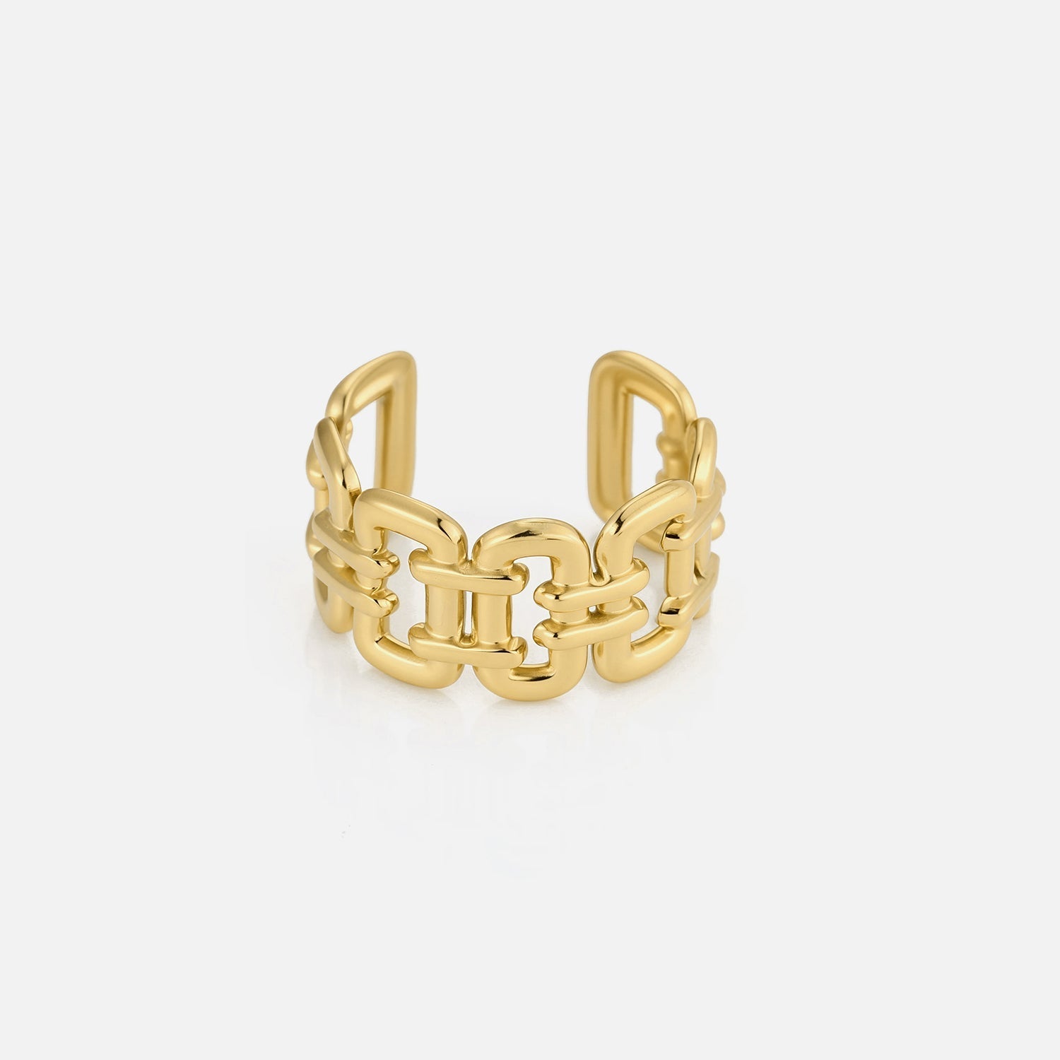 Ear cuff statement schakels goud - Desieradenconcurrent.nl