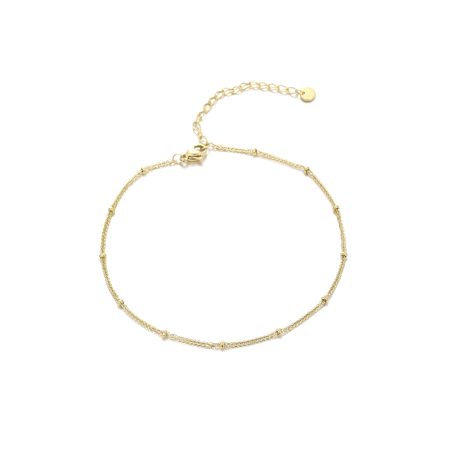 Enkelband fancy bolletjes goud - Desieradenconcurrent.nl