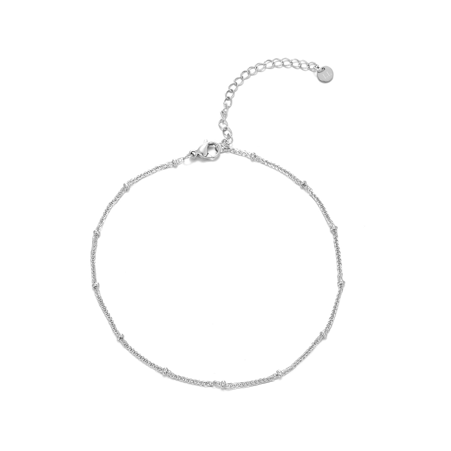 Enkelband fancy bolletjes zilver - Desieradenconcurrent.nl