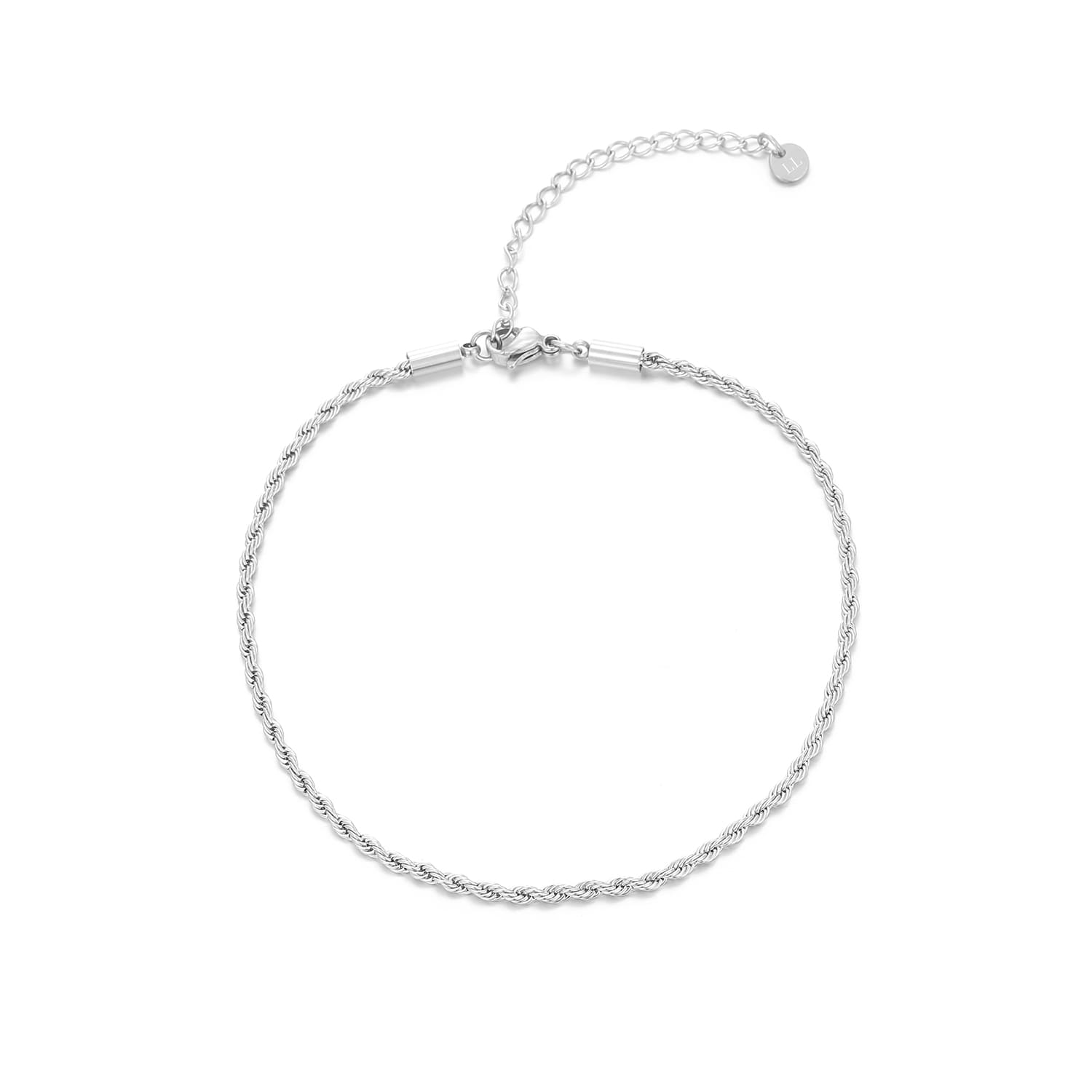 Enkelband gedraaid 2mm zilver - Desieradenconcurrent.nl