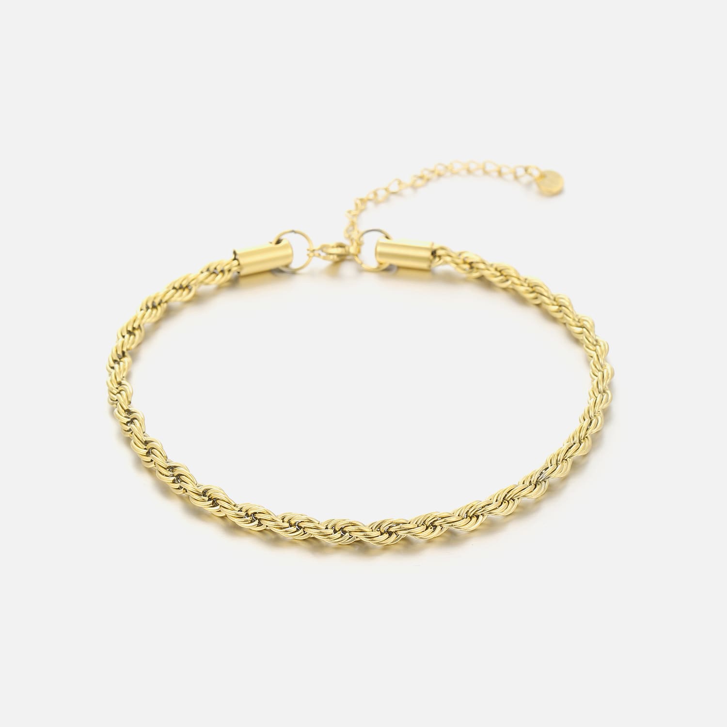 Enkelband gedraaid 4mm goud - Desieradenconcurrent.nl