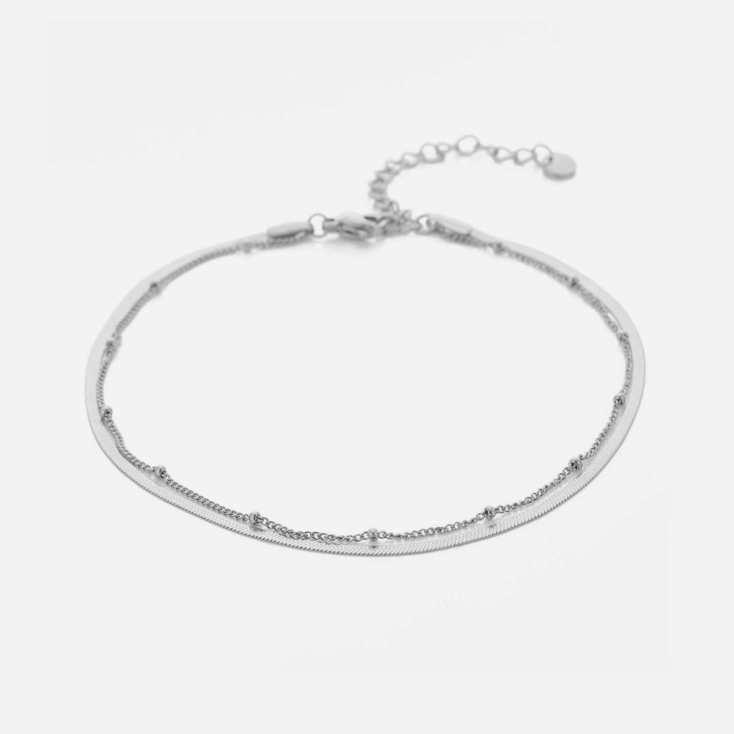 Enkelband tweelaags plat/bolletjes - Desieradenconcurrent.nl