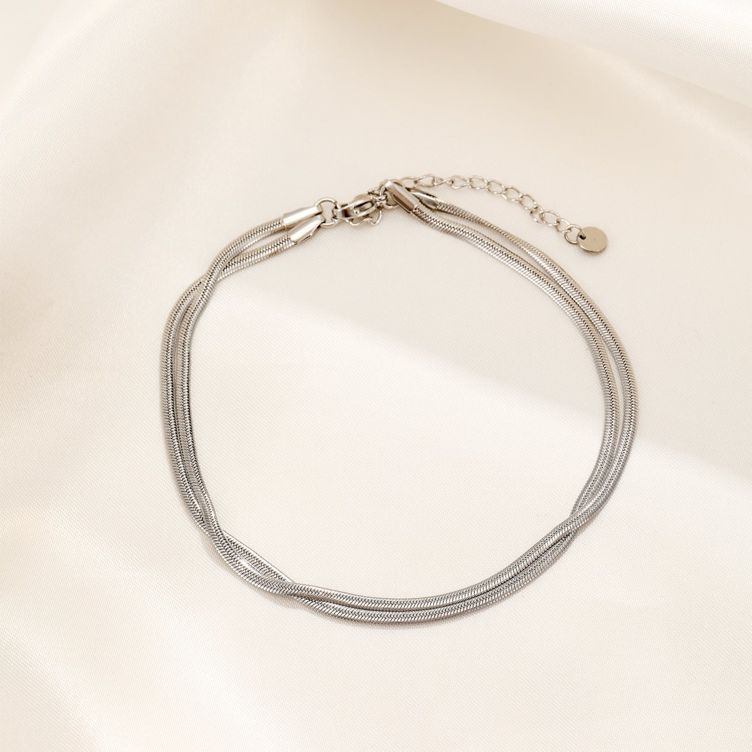 Enkelband tweelaags zilver - Desieradenconcurrent.nl