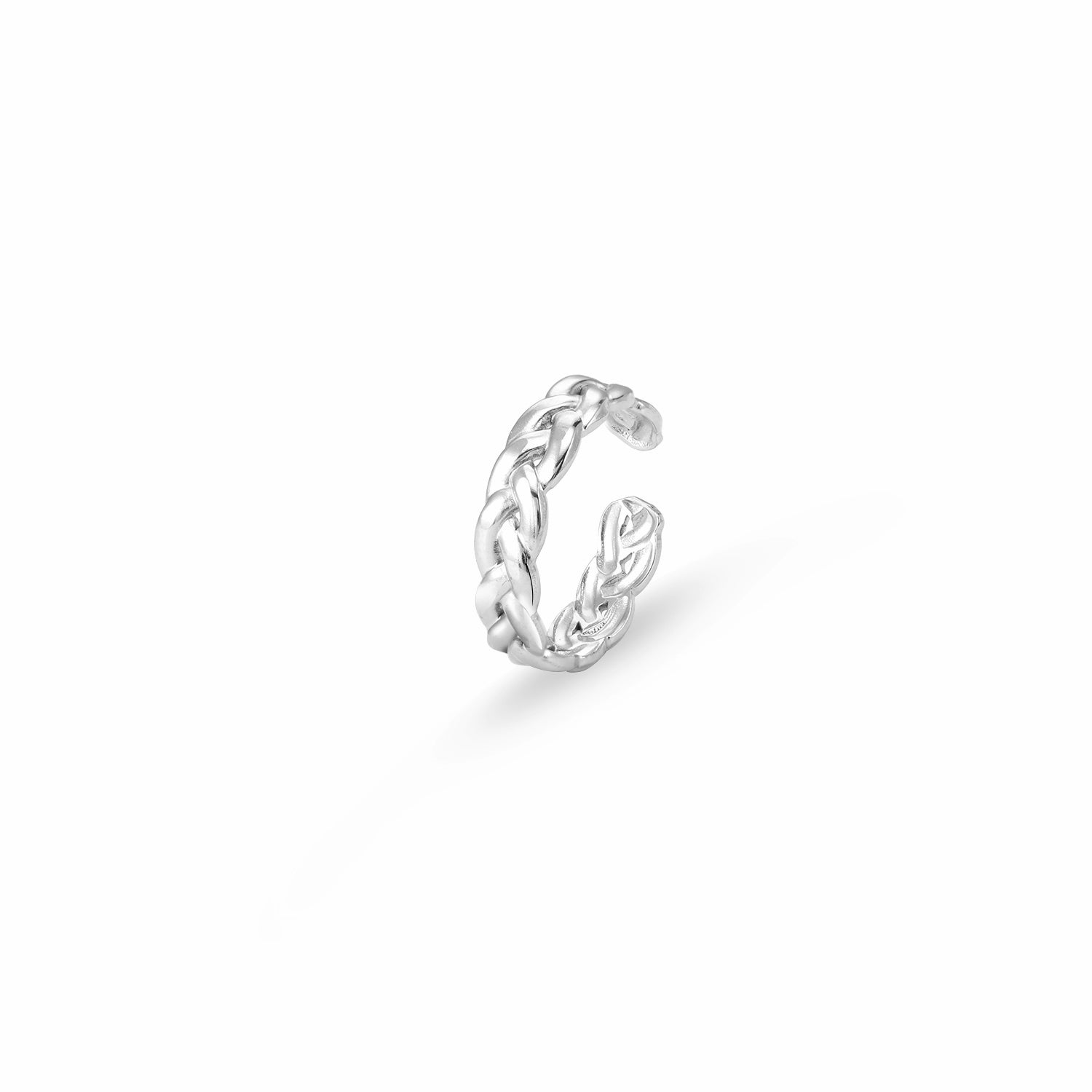Gevlochten ring zilver - Desieradenconcurrent.nl