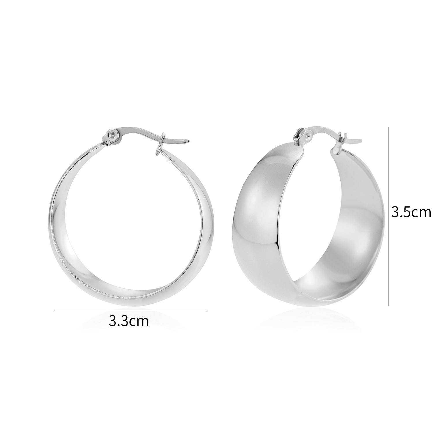 Hoops breed zilver - Desieradenconcurrent.nl