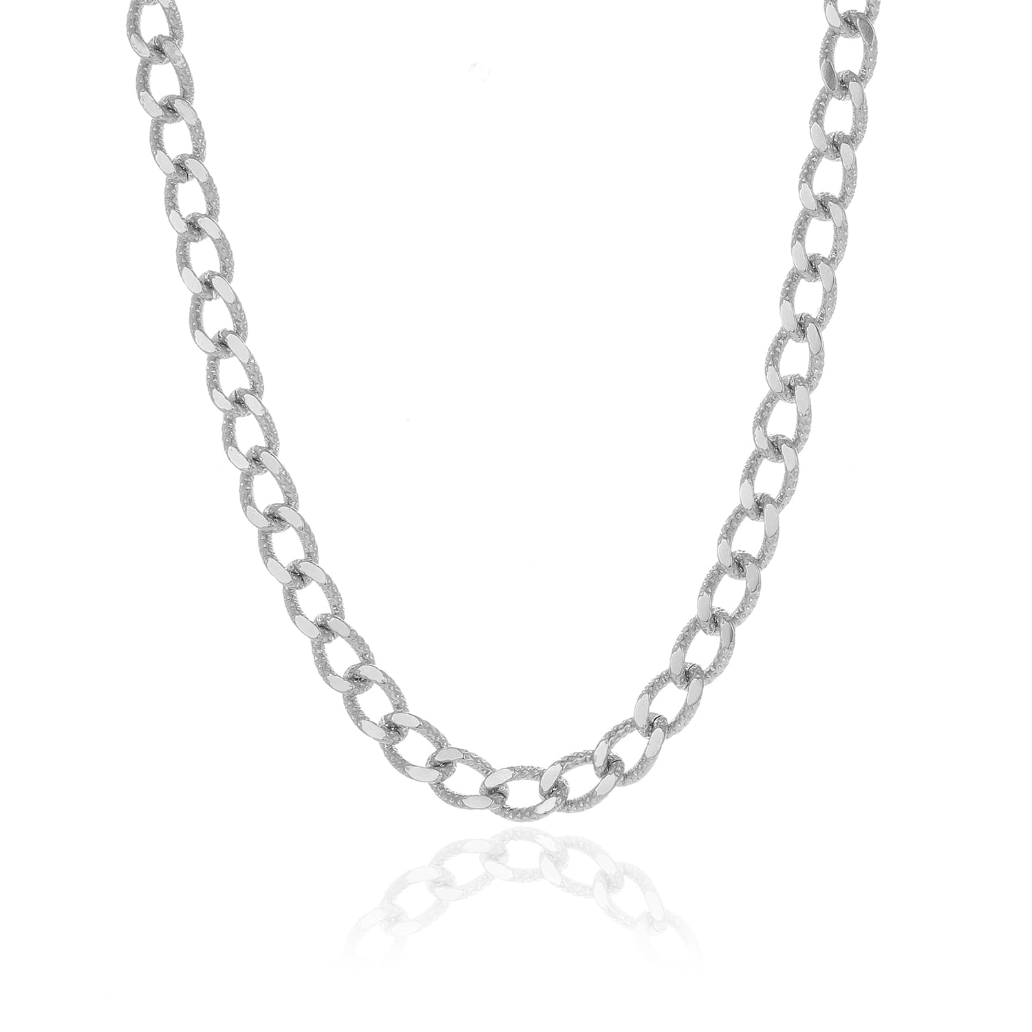 Ketting fancy cuban zilver - Desieradenconcurrent.nl