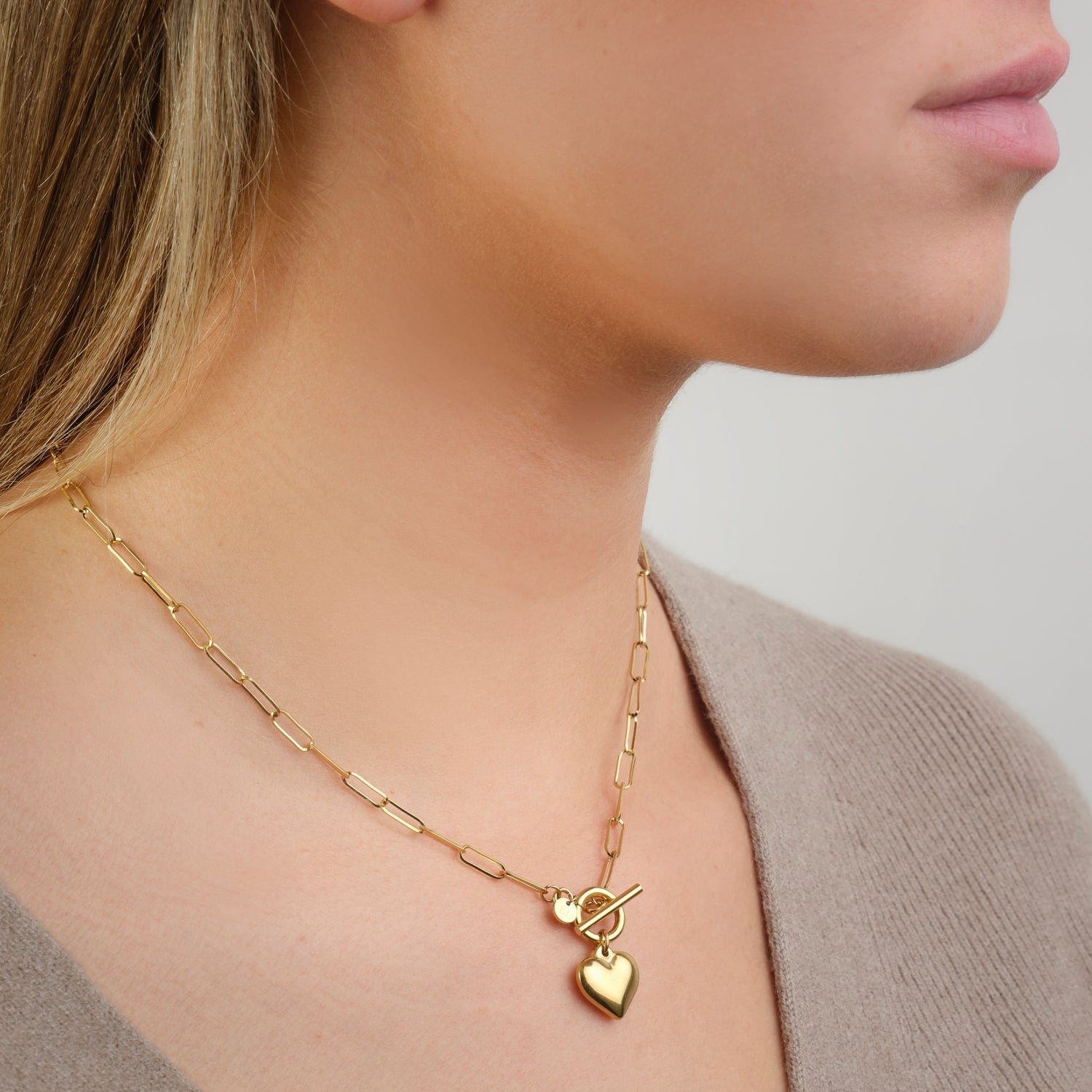 Ketting kapitel hart goud - Desieradenconcurrent.nl