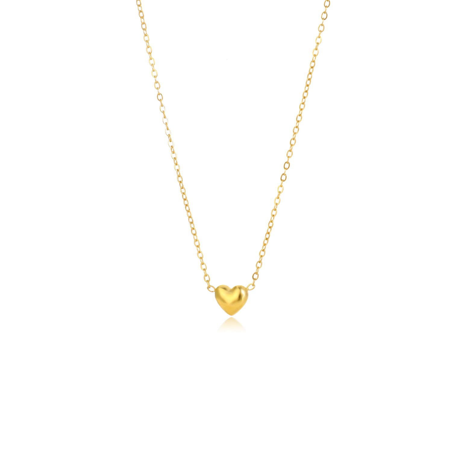 Ketting kleine hart goud - Desieradenconcurrent.nl