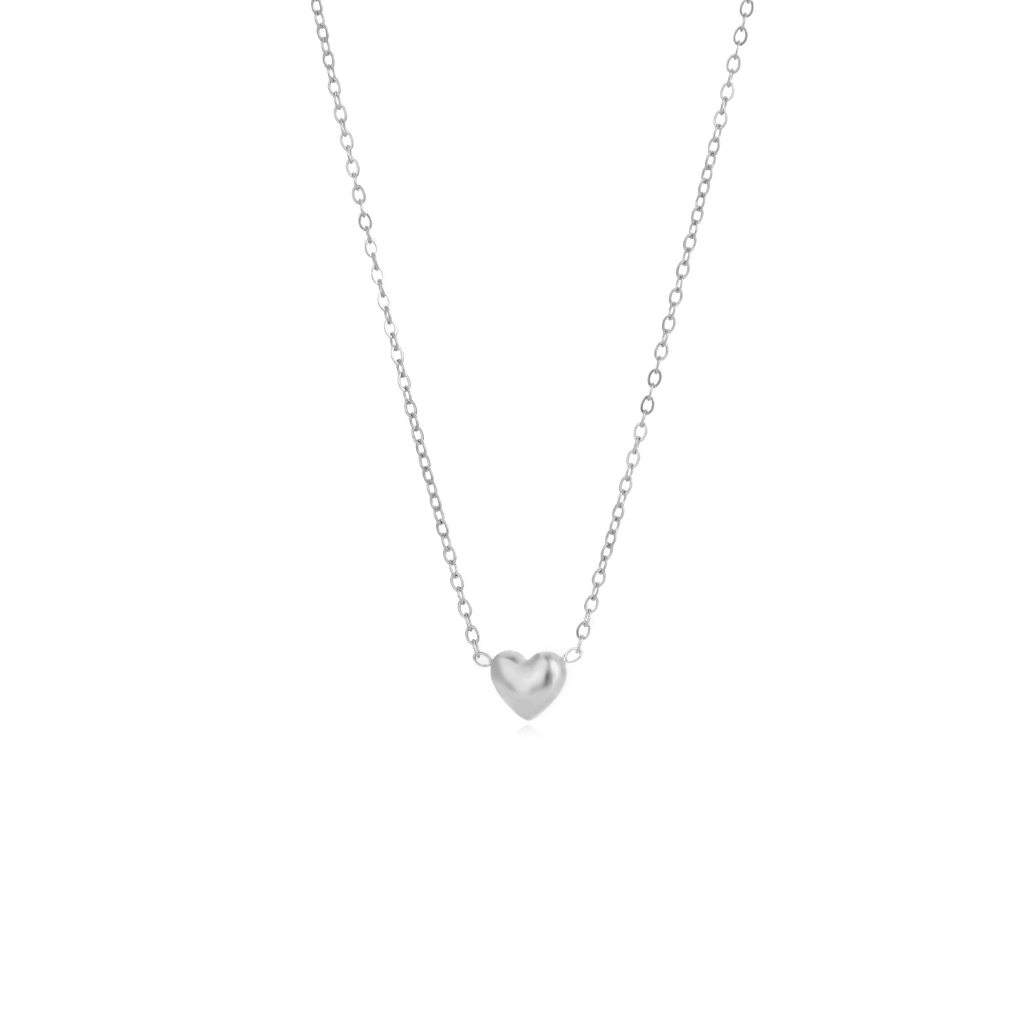Ketting kleine hart zilver - Desieradenconcurrent.nl