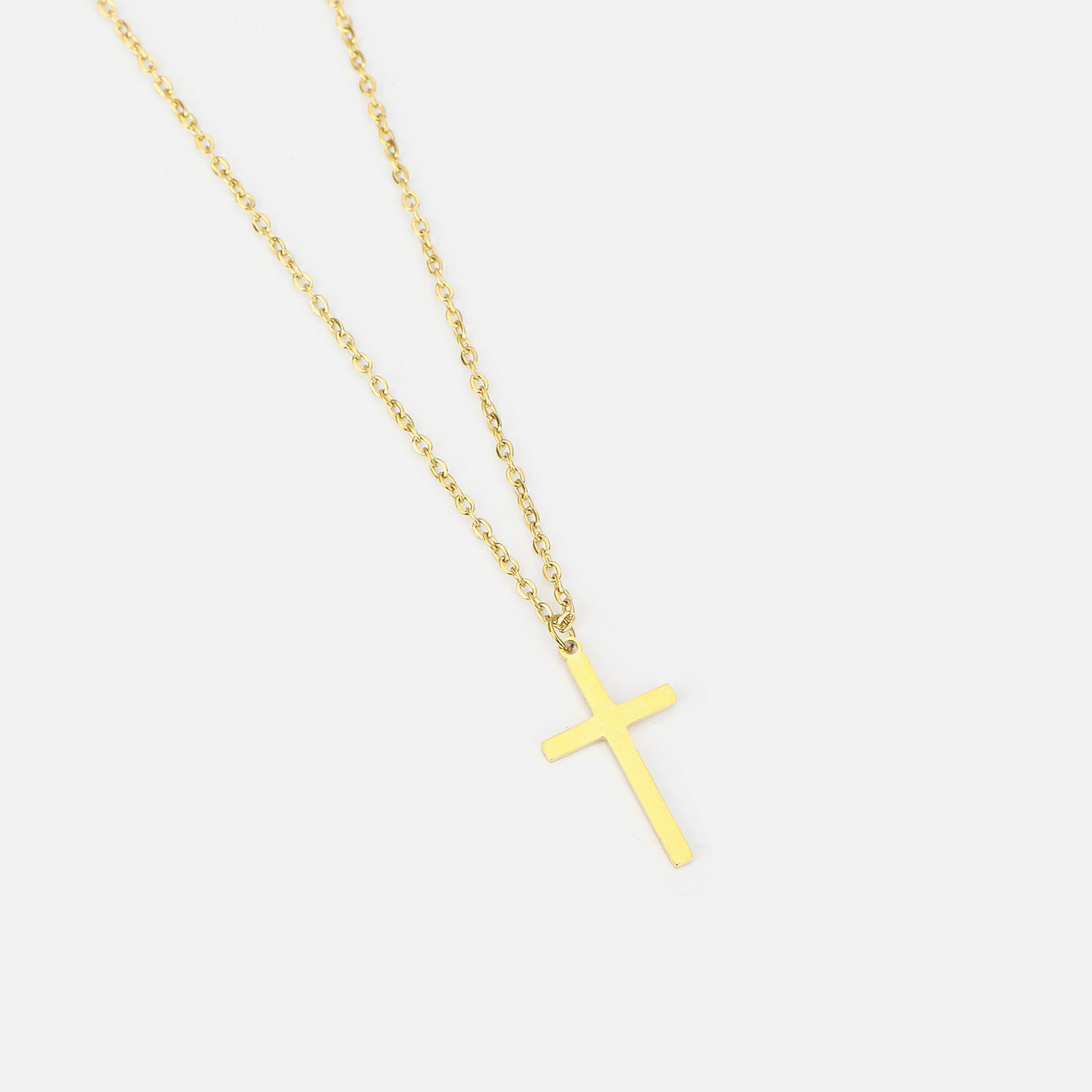 Ketting kruisje goud groot - Desieradenconcurrent.nl