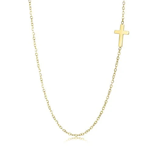 Ketting met kruisje goud - Desieradenconcurrent.nl