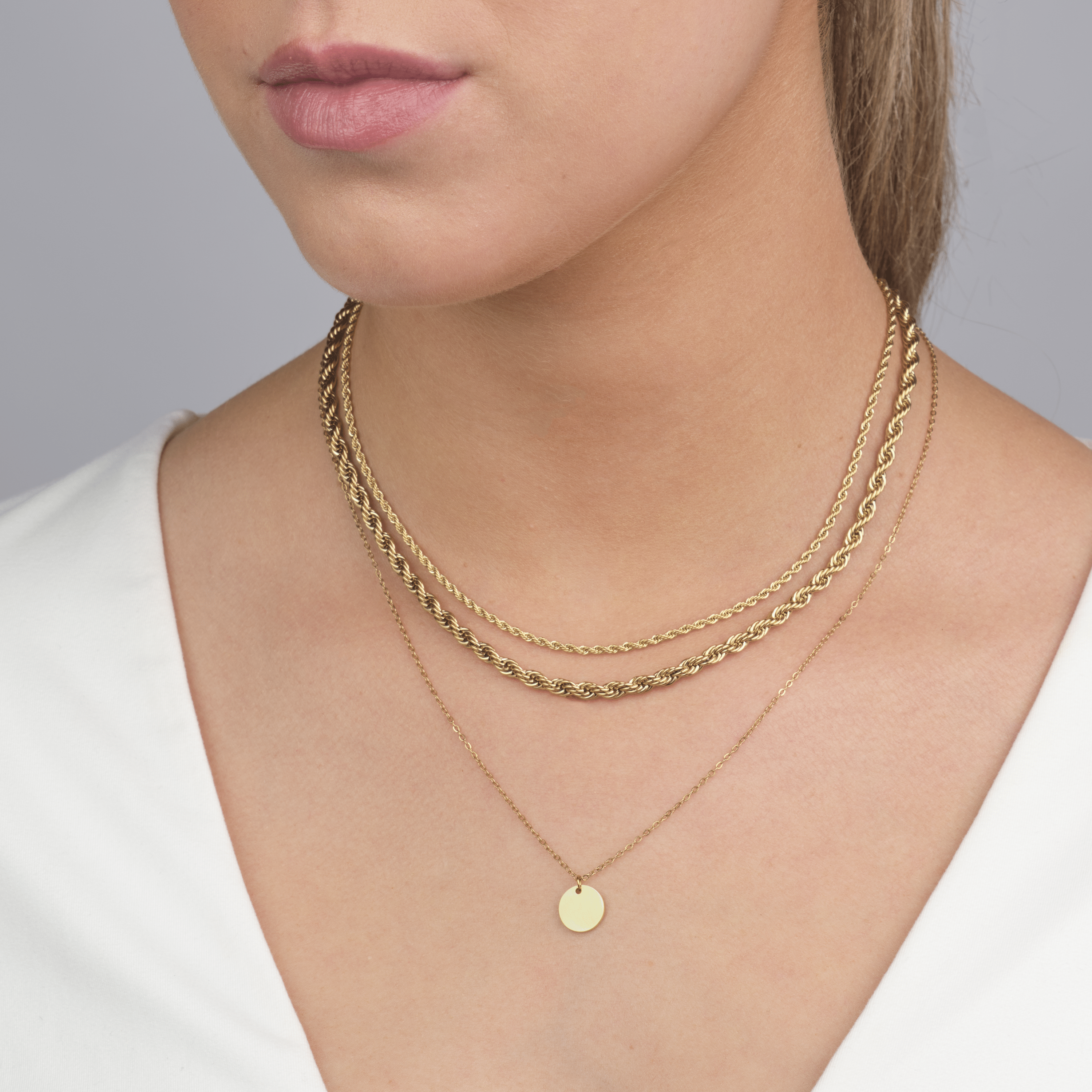 Ketting muntje goud - Desieradenconcurrent.nl