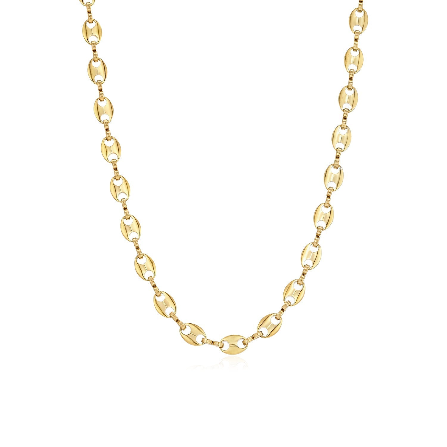 Ketting ovale schakels goud - Desieradenconcurrent.nl