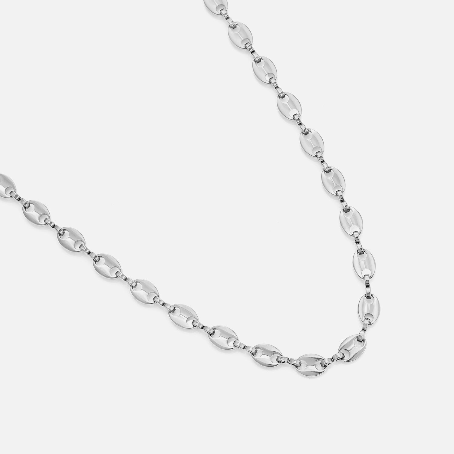 Ketting ovale schakels zilver - Desieradenconcurrent.nl