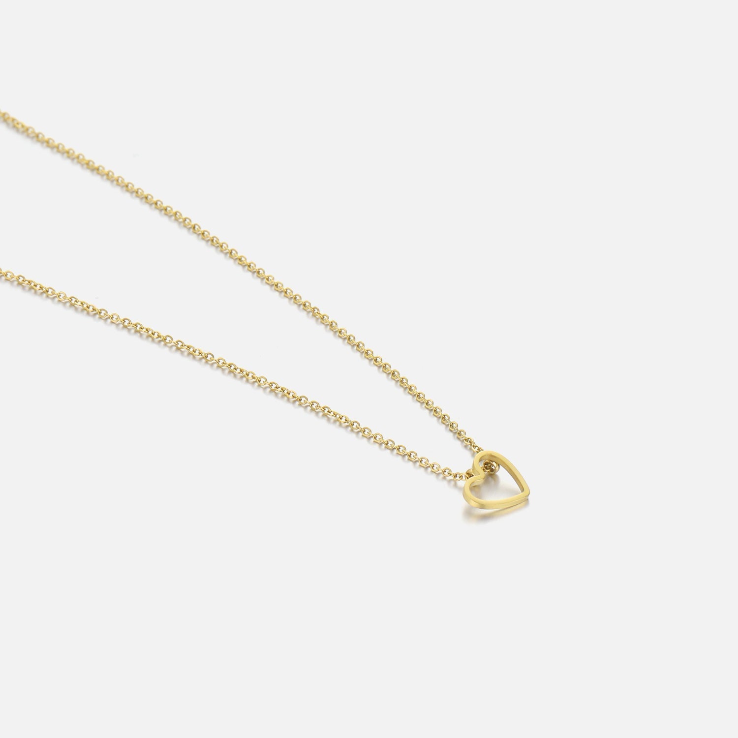 Ketting sliding hart goud - Desieradenconcurrent.nl