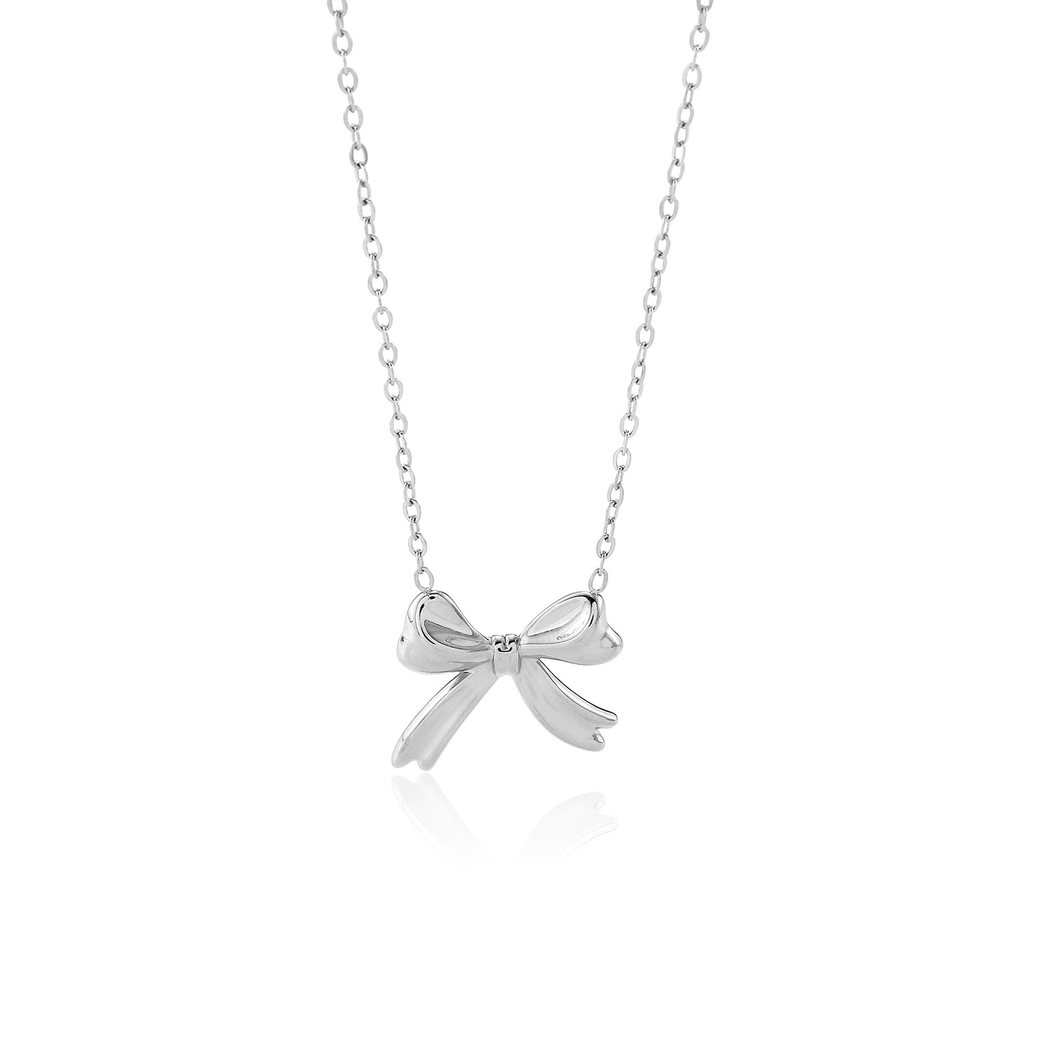 Ketting strikje zilver - Desieradenconcurrent.nl