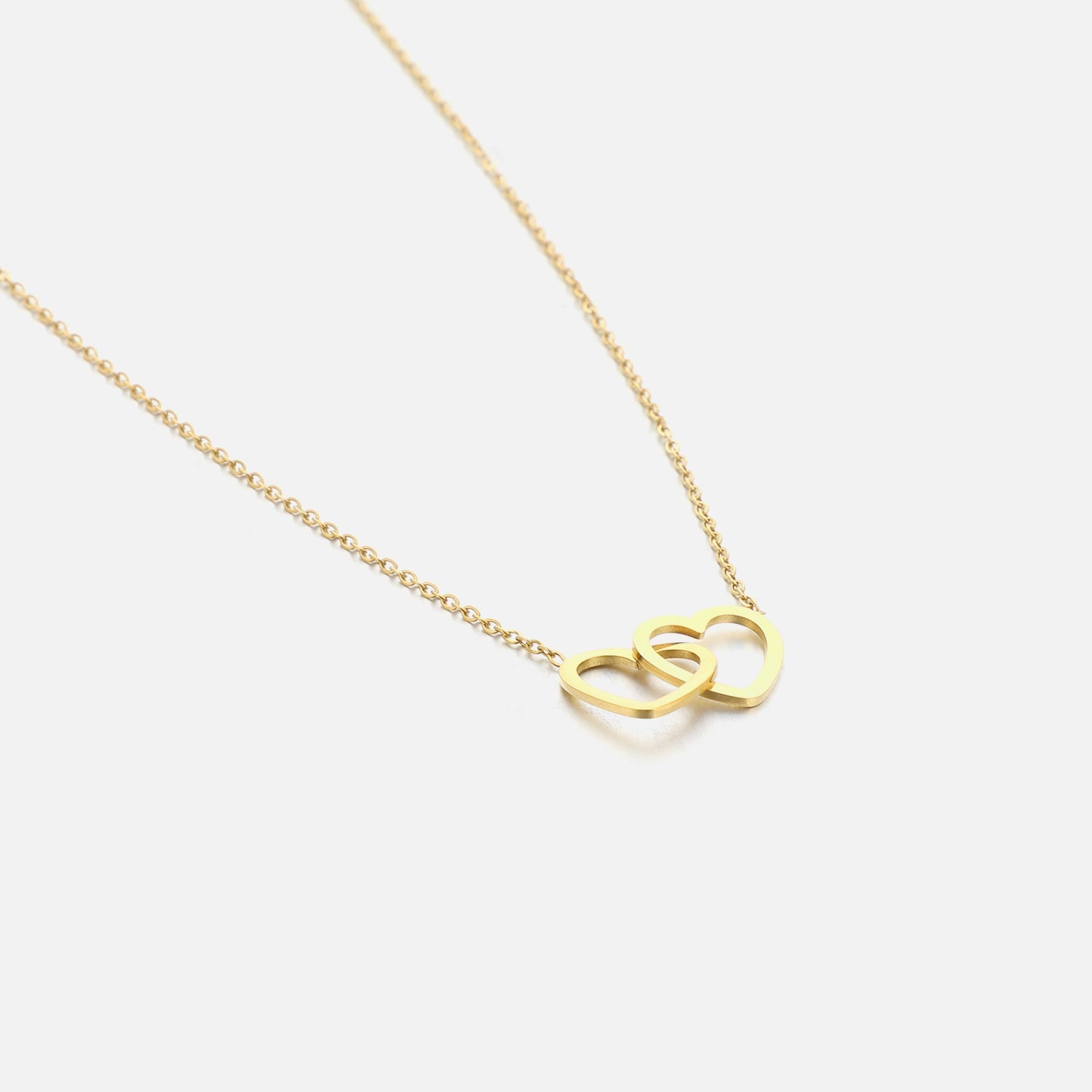 ketting verbonden hart goud - Desieradenconcurrent.nl