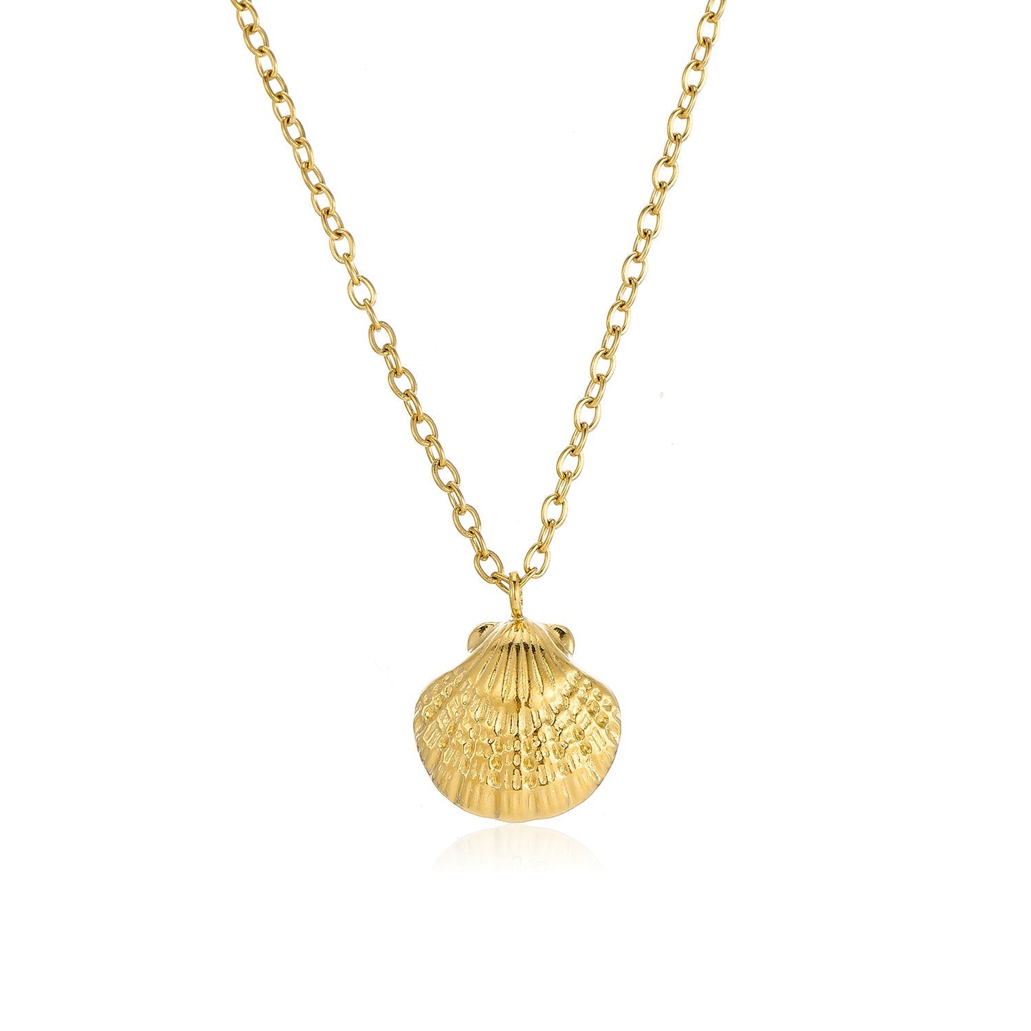 Ketting zee schelp goud - Desieradenconcurrent.nl