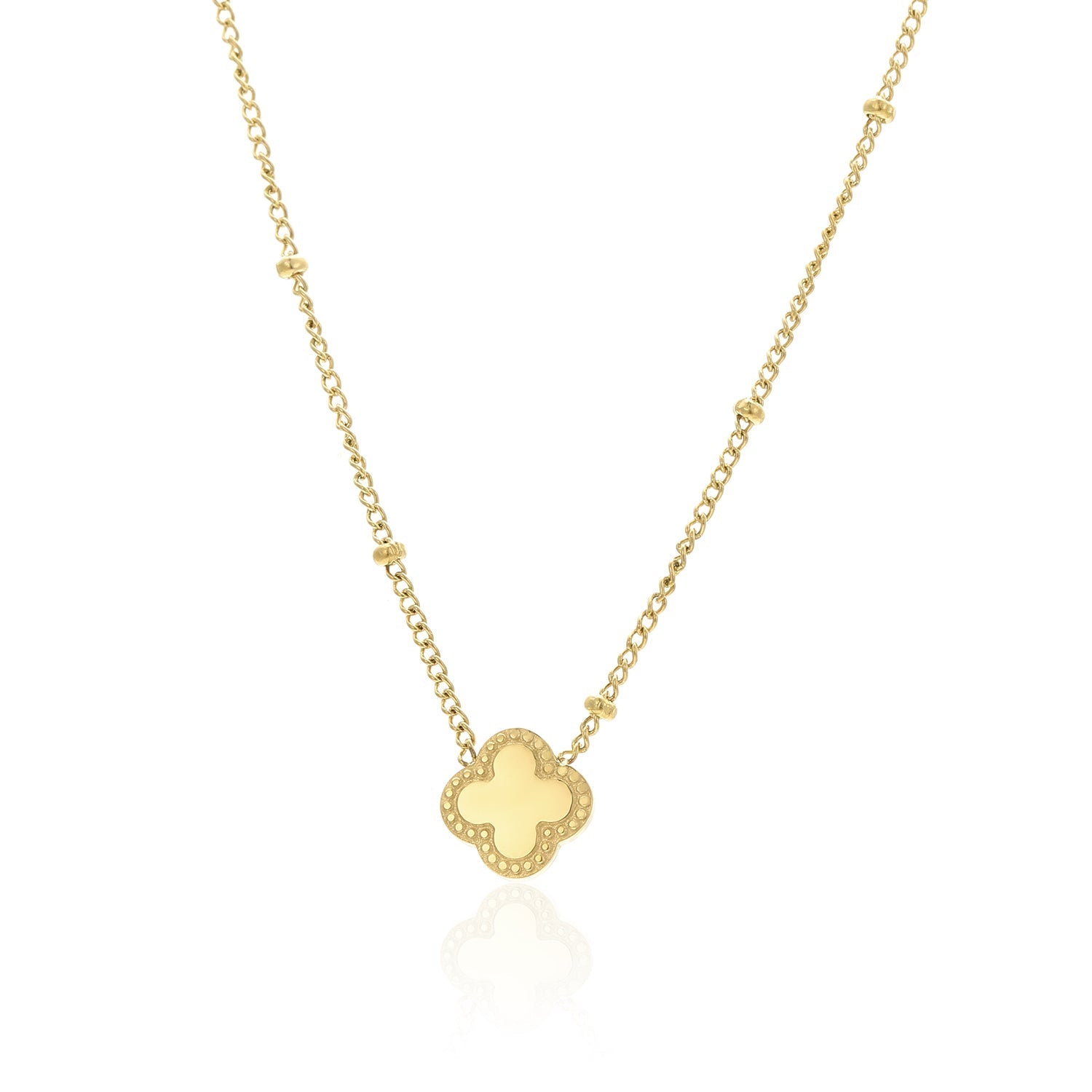 Klaver ketting goud - Desieradenconcurrent.nl