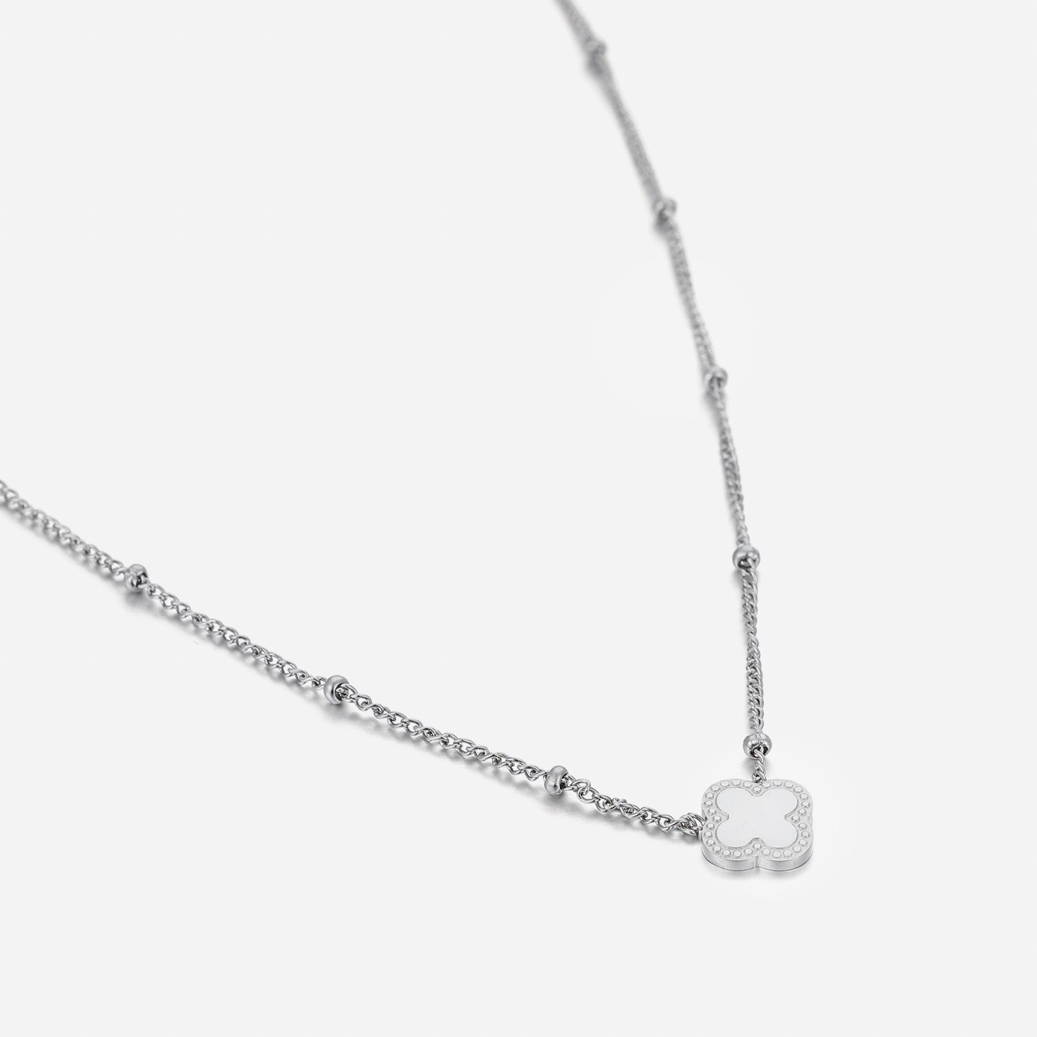 Klaver ketting zilver - Desieradenconcurrent.nl