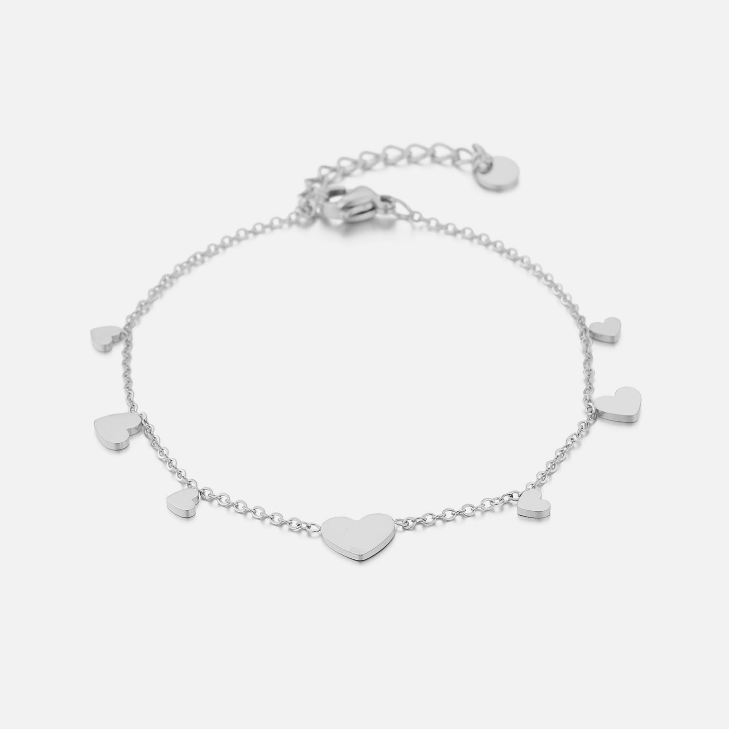 Meerdere hartjes armband zilver - Desieradenconcurrent.nl