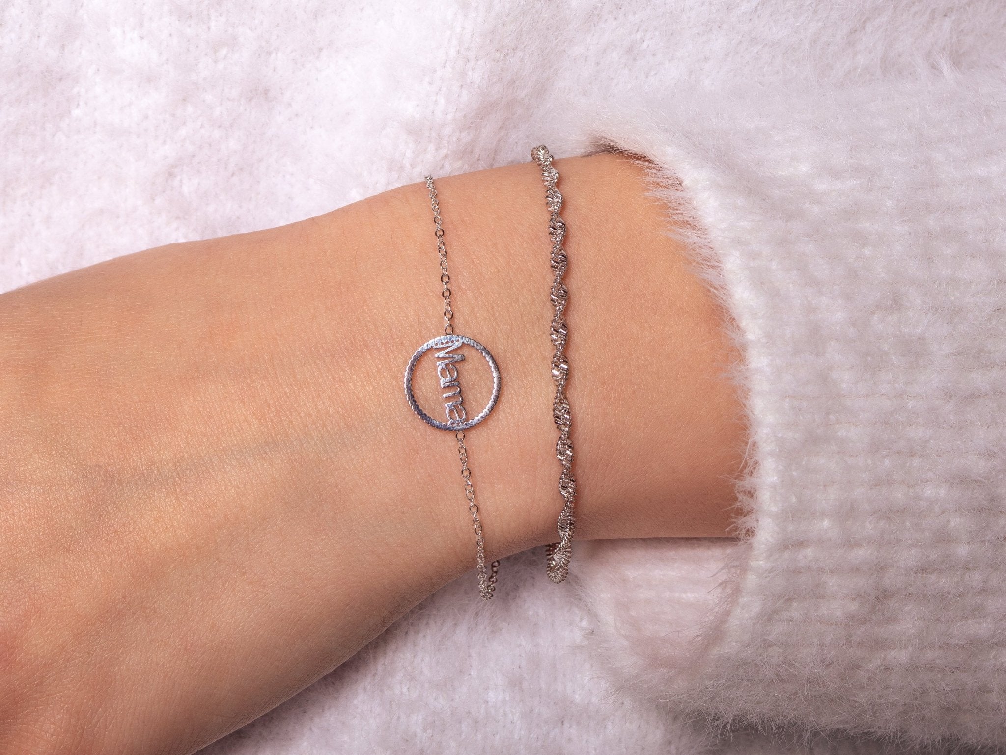 Motief armband gedraaid zilver - Desieradenconcurrent.nl