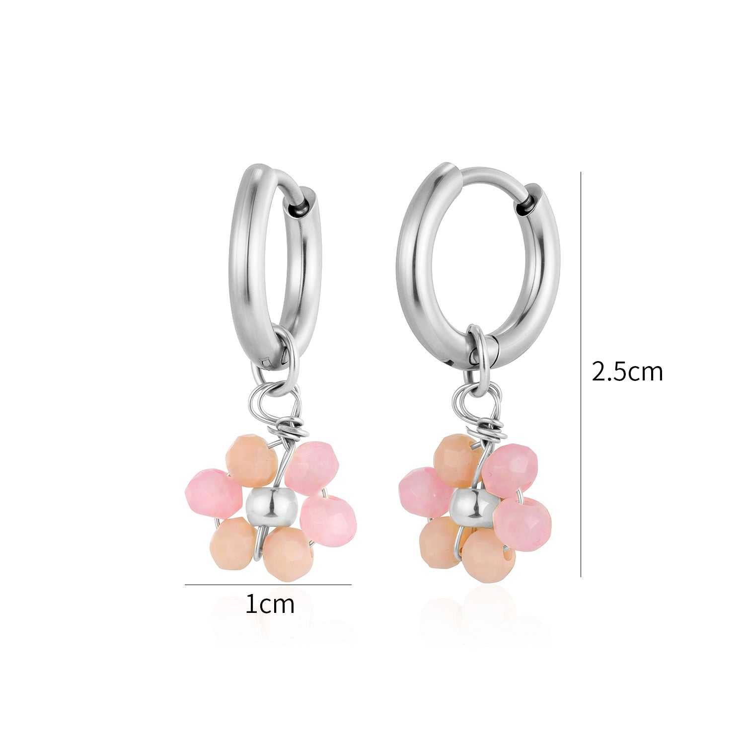 Oorbel fancy flower zilver - Desieradenconcurrent.nl
