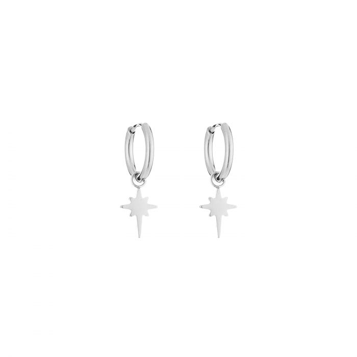 Oorbellen night star zilver - Desieradenconcurrent.nl