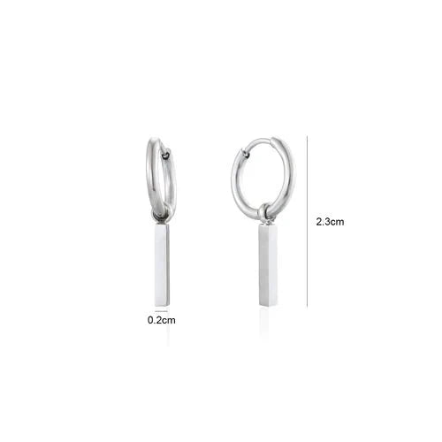 Oorbellen staafje zilver - Desieradenconcurrent.nl