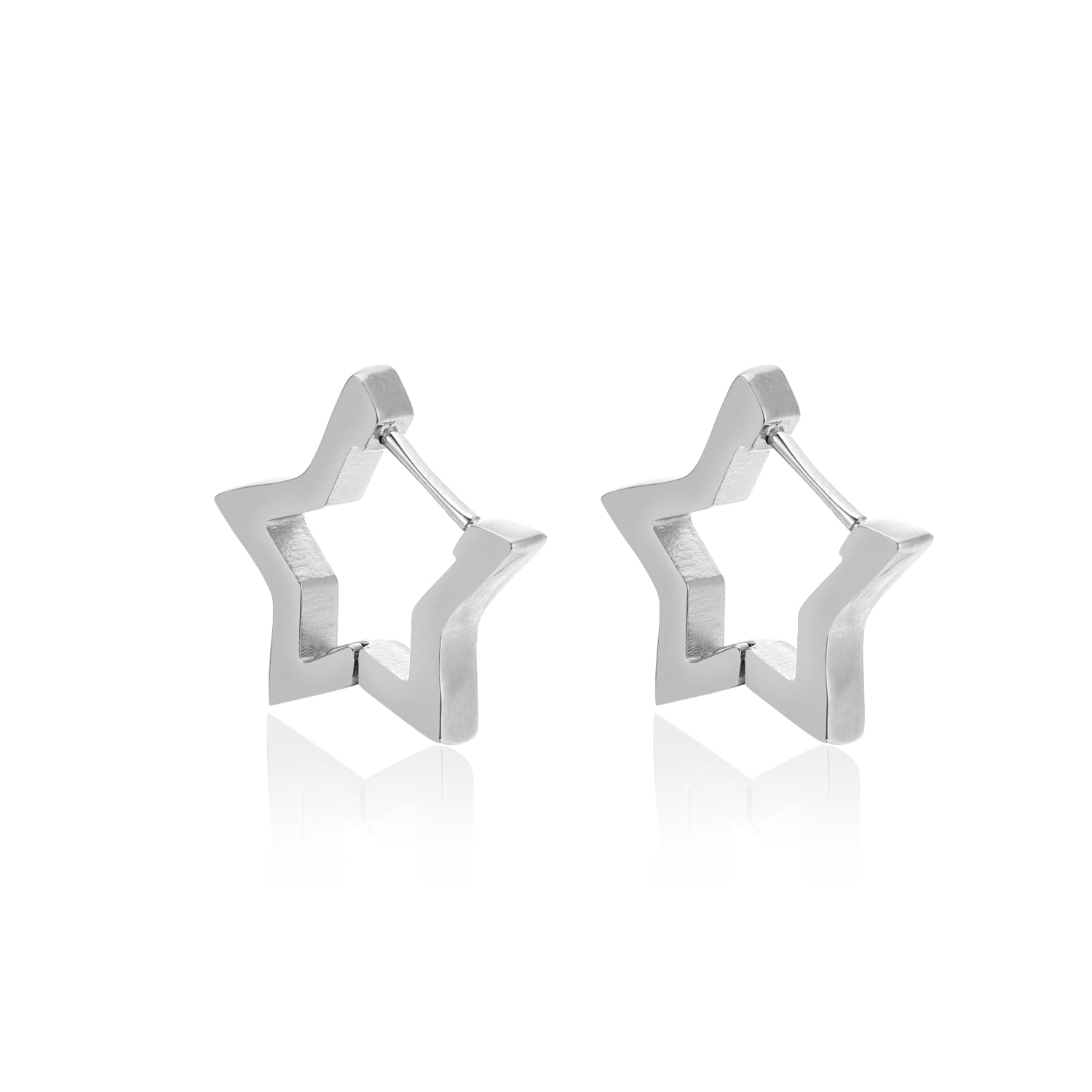 Oorbellen ster zilver - Desieradenconcurrent.nl