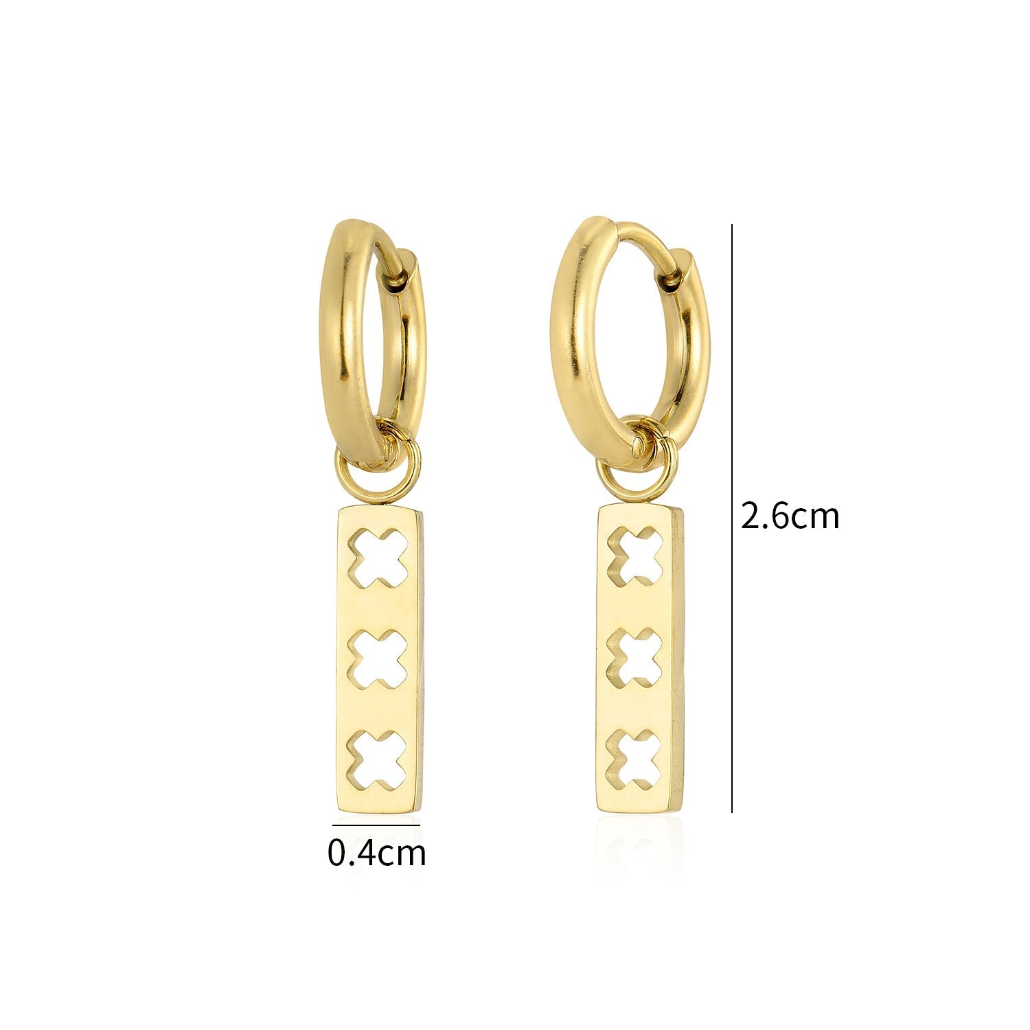 Oorbellen XXX goud - Desieradenconcurrent.nl