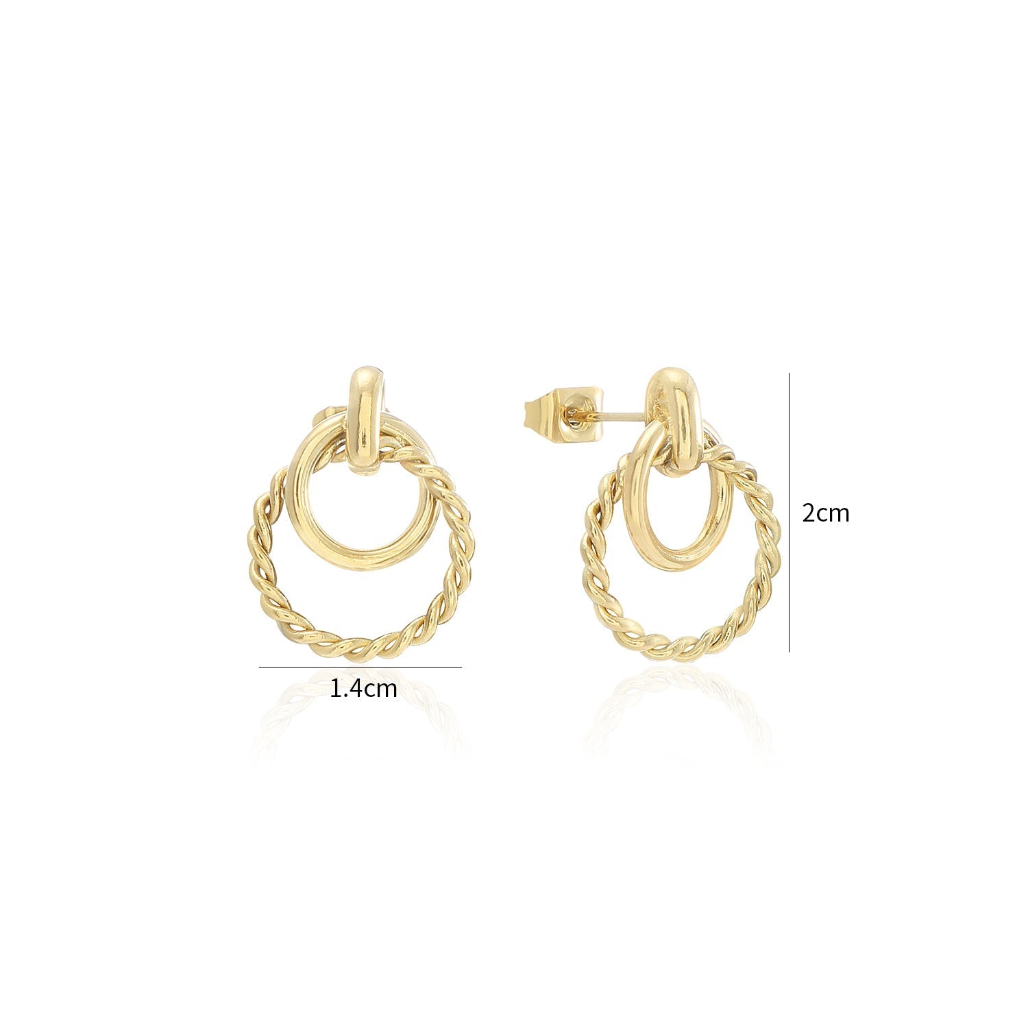 Curved Spiral Earrings