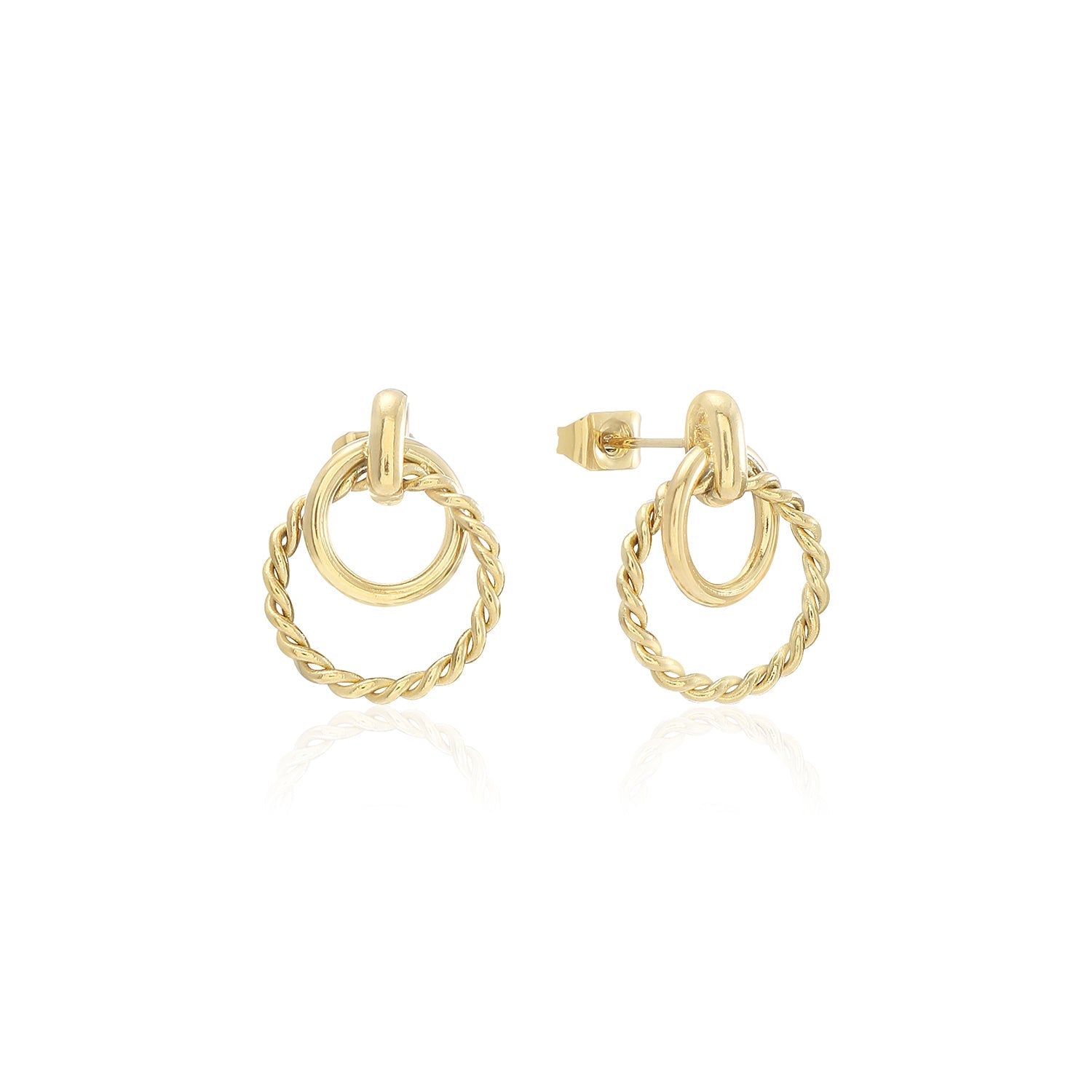 Curved Spiral Earrings