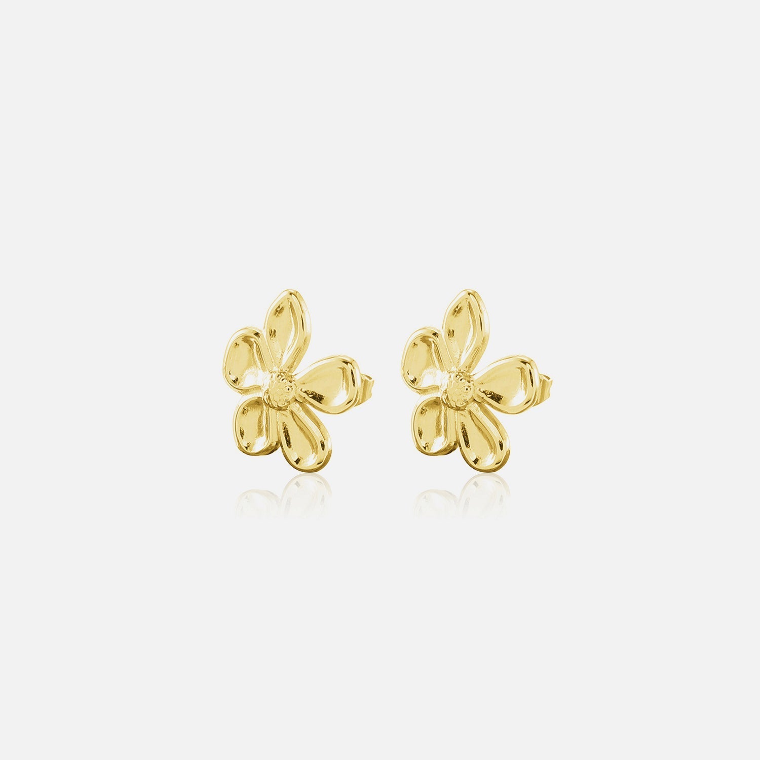 Oorsteker flower goud - Desieradenconcurrent.nl