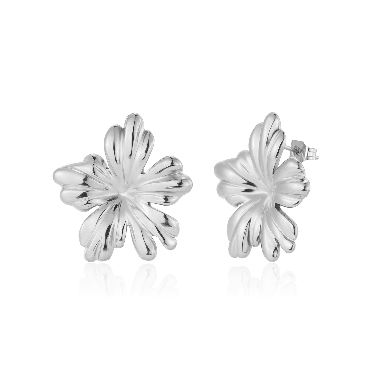 Oorstekers blossom zilver - Desieradenconcurrent.nl