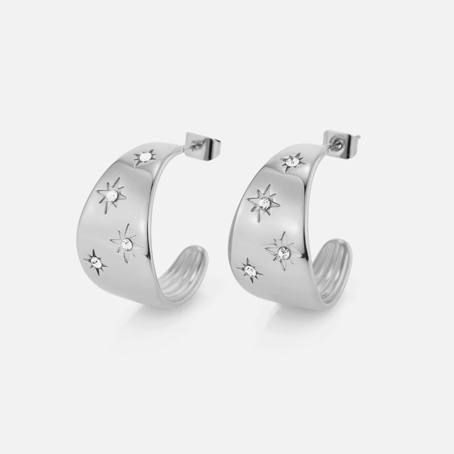 Oorstekers cosmos zilver - Desieradenconcurrent.nl