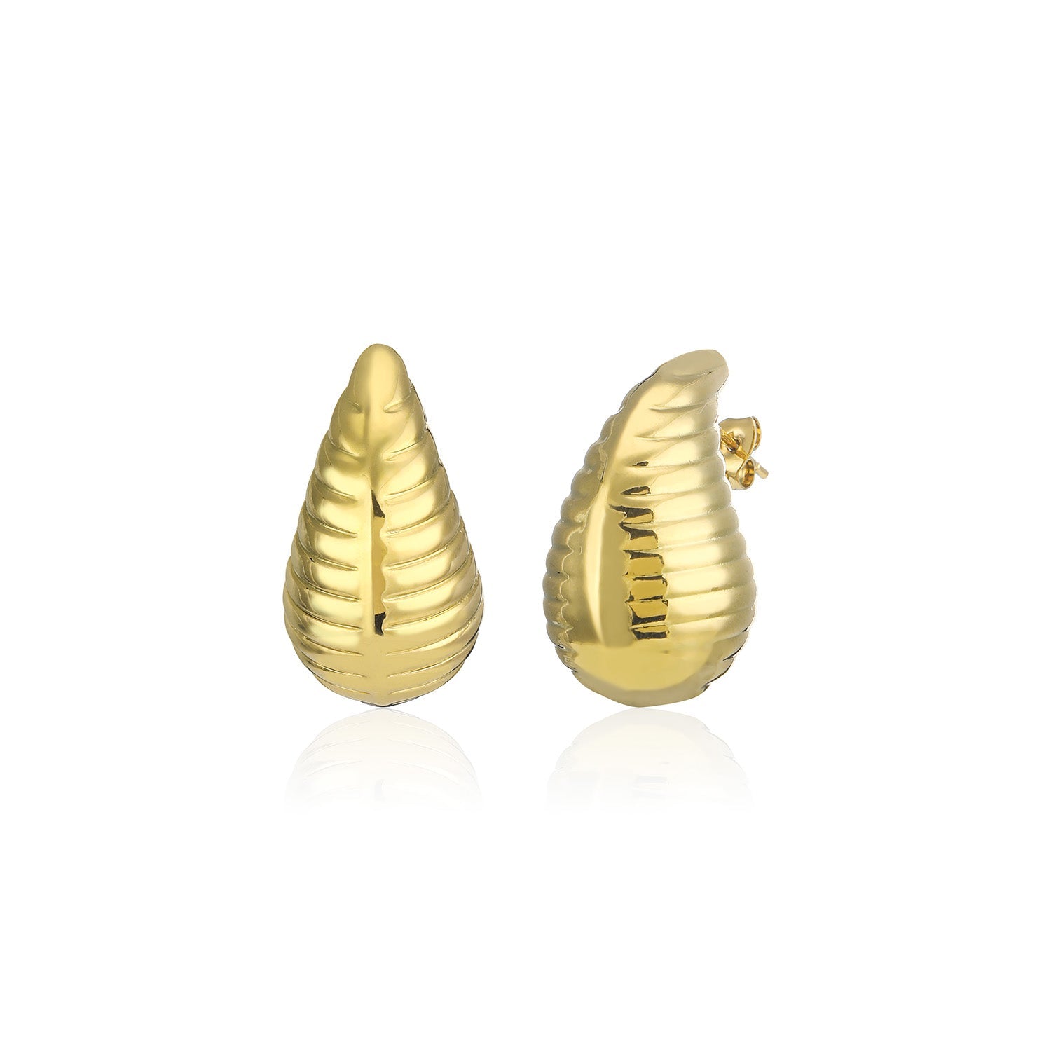 Oorstekers druppel Lux 32mm goud - Desieradenconcurrent.nl