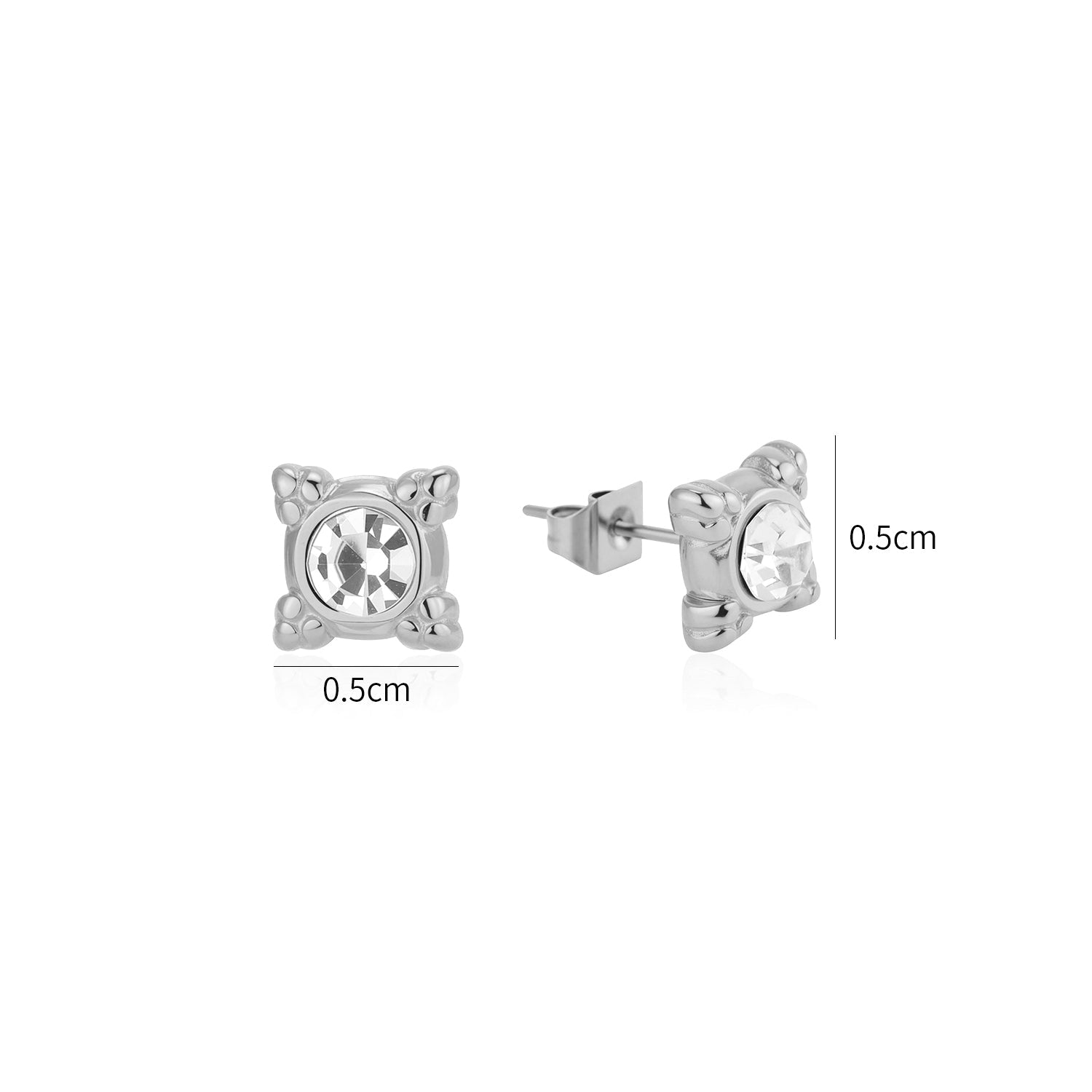 Oorstekers fancy zirkonia zilver - Desieradenconcurrent.nl