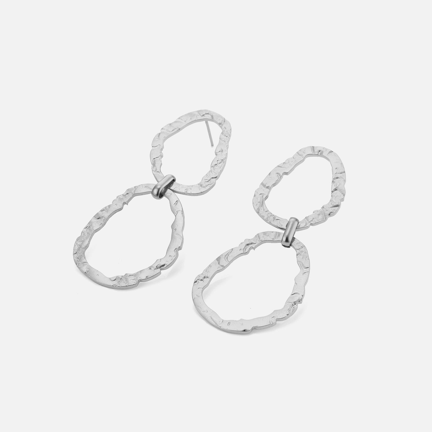 Oorstekers gevormde ringen zilver - Desieradenconcurrent.nl