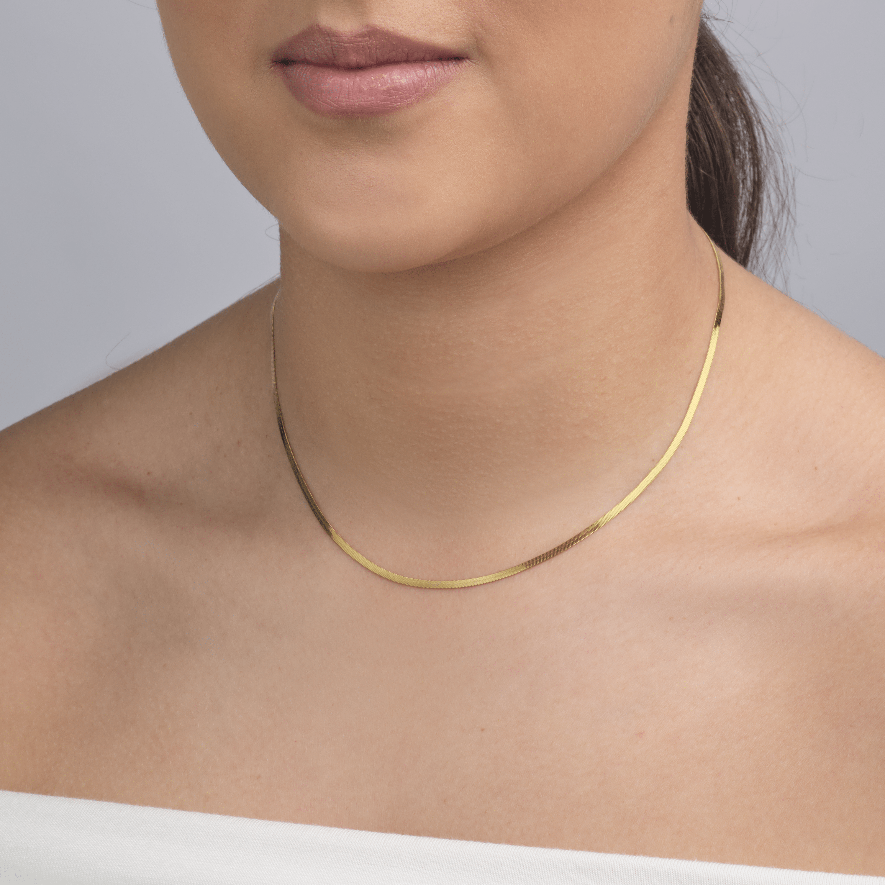 Platte ketting 2mm goud - Desieradenconcurrent.nl