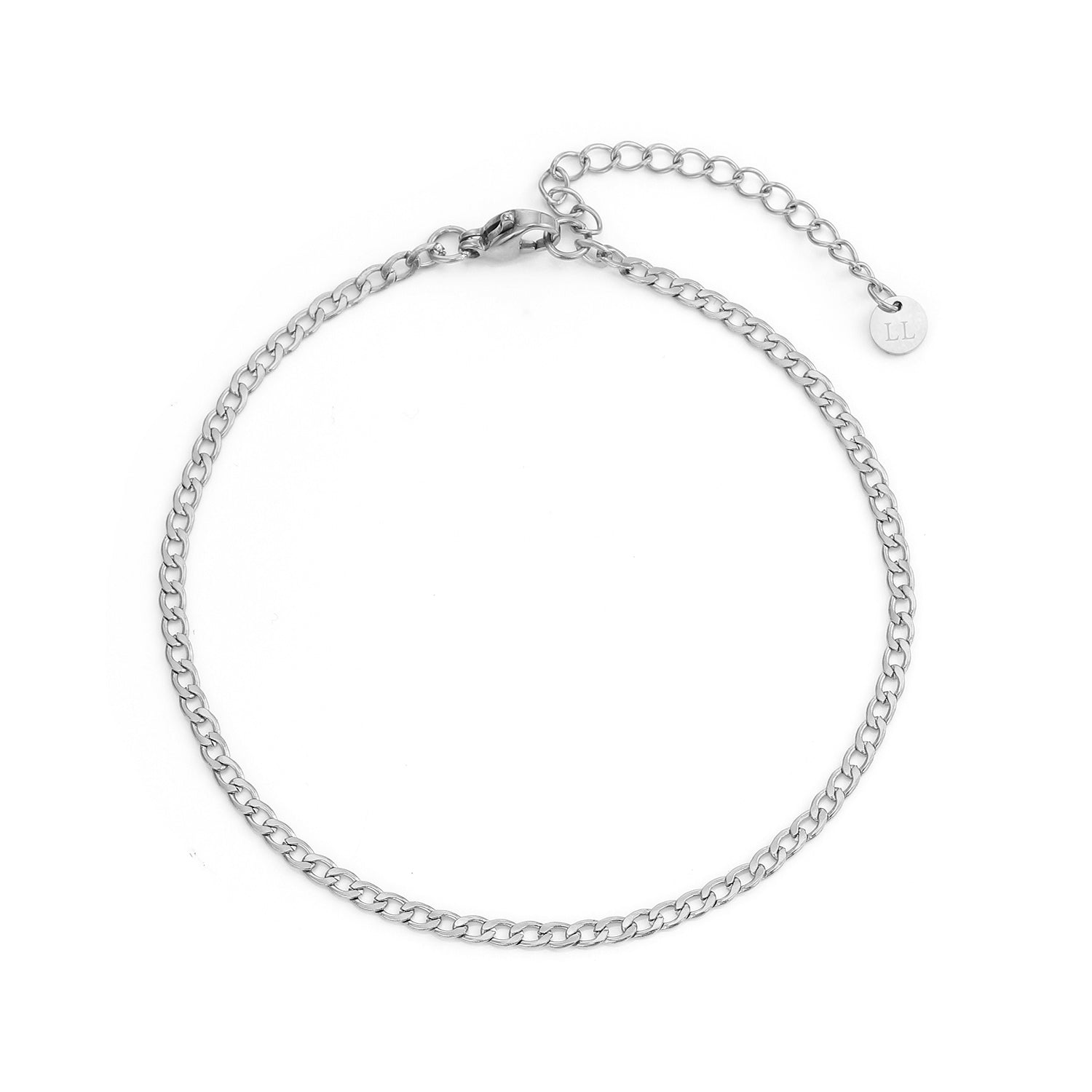 Platte schakel armband 2mm Zilver - Desieradenconcurrent.nl