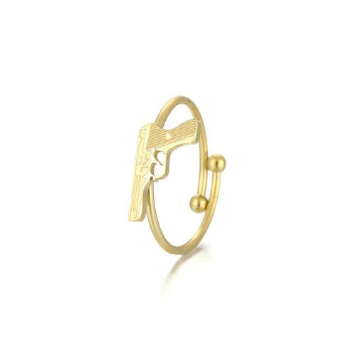 Ring bedeltje goud - Desieradenconcurrent.nl
