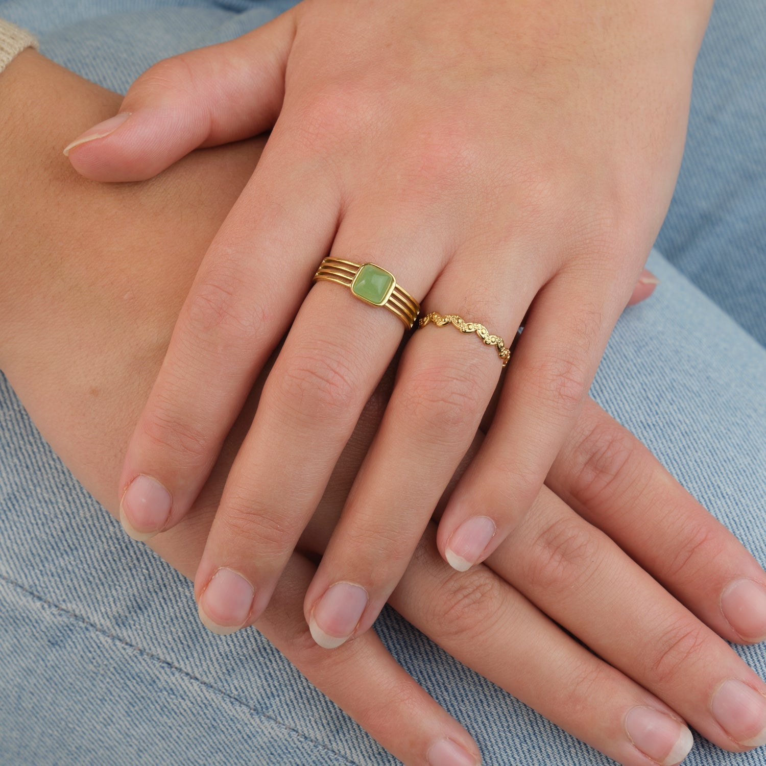 Ring boho bloom goud - Desieradenconcurrent.nl