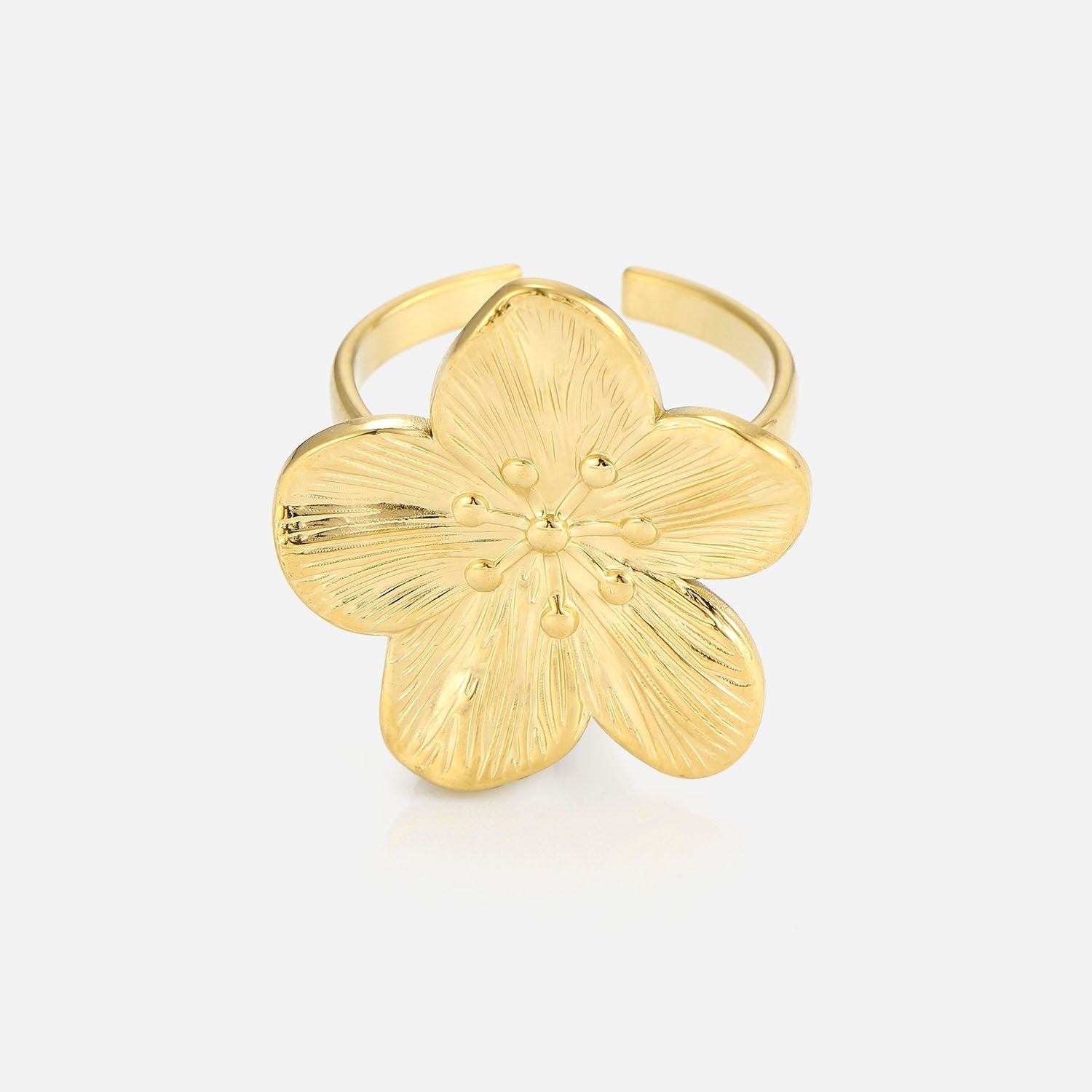 Ring botanical bloom goud - Desieradenconcurrent.nl